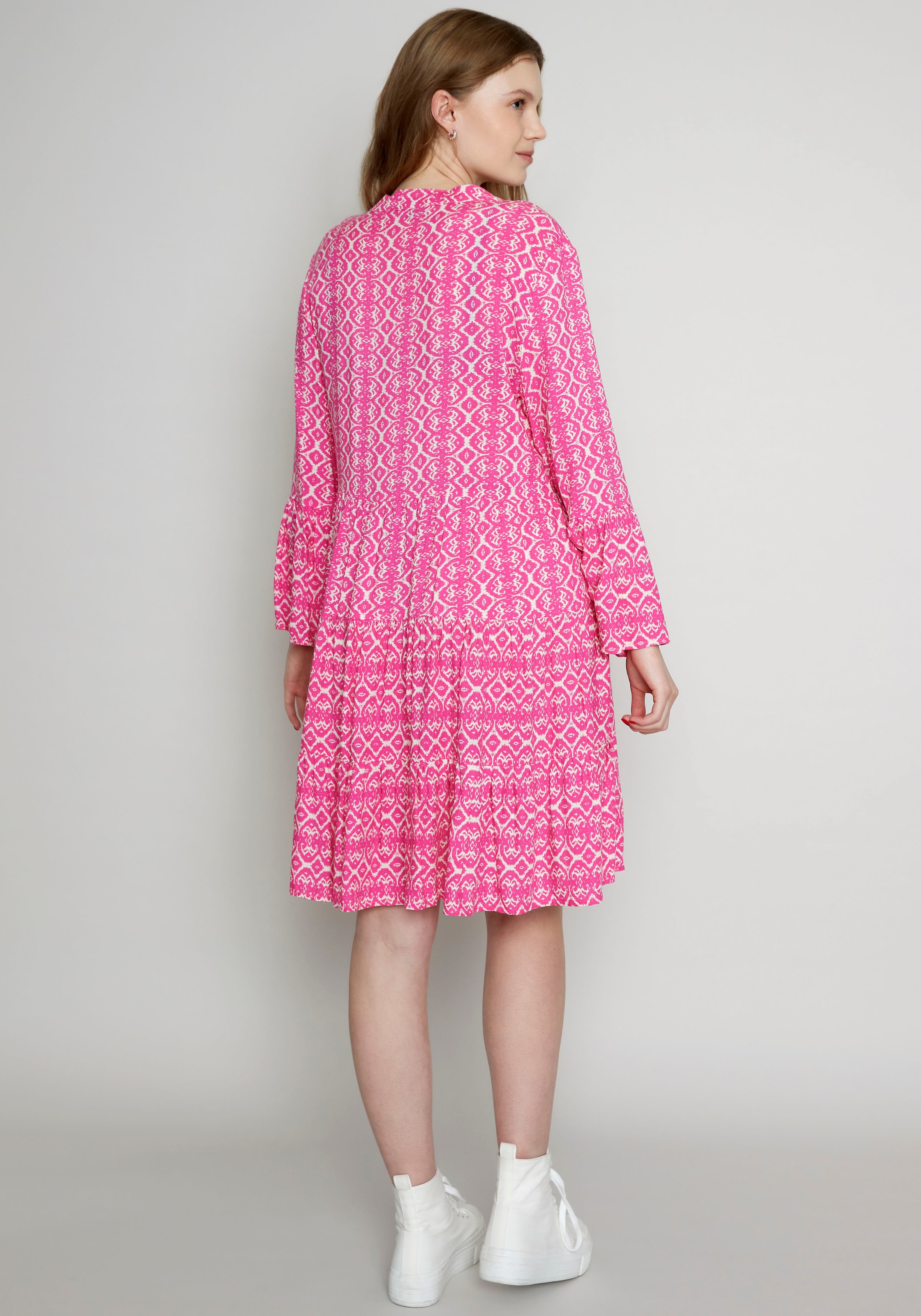 online | Sommerkleid Style Tunika ZABAIONE Me44lika«, Volant bestellen im mit »Dress Jelmoli-Versand