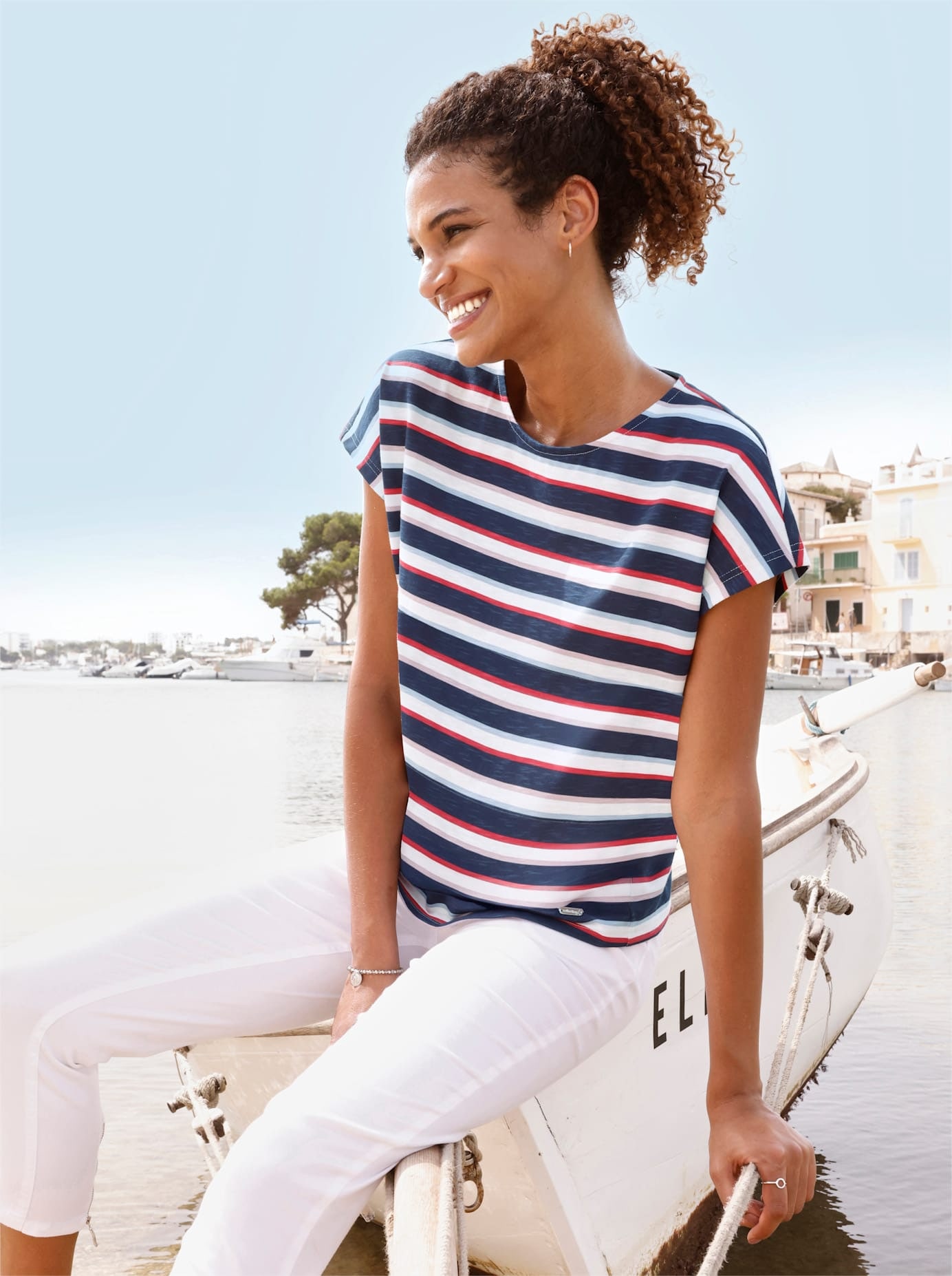 Casual Looks Rundhalsshirt »Ringelshirt« 1 tlg.