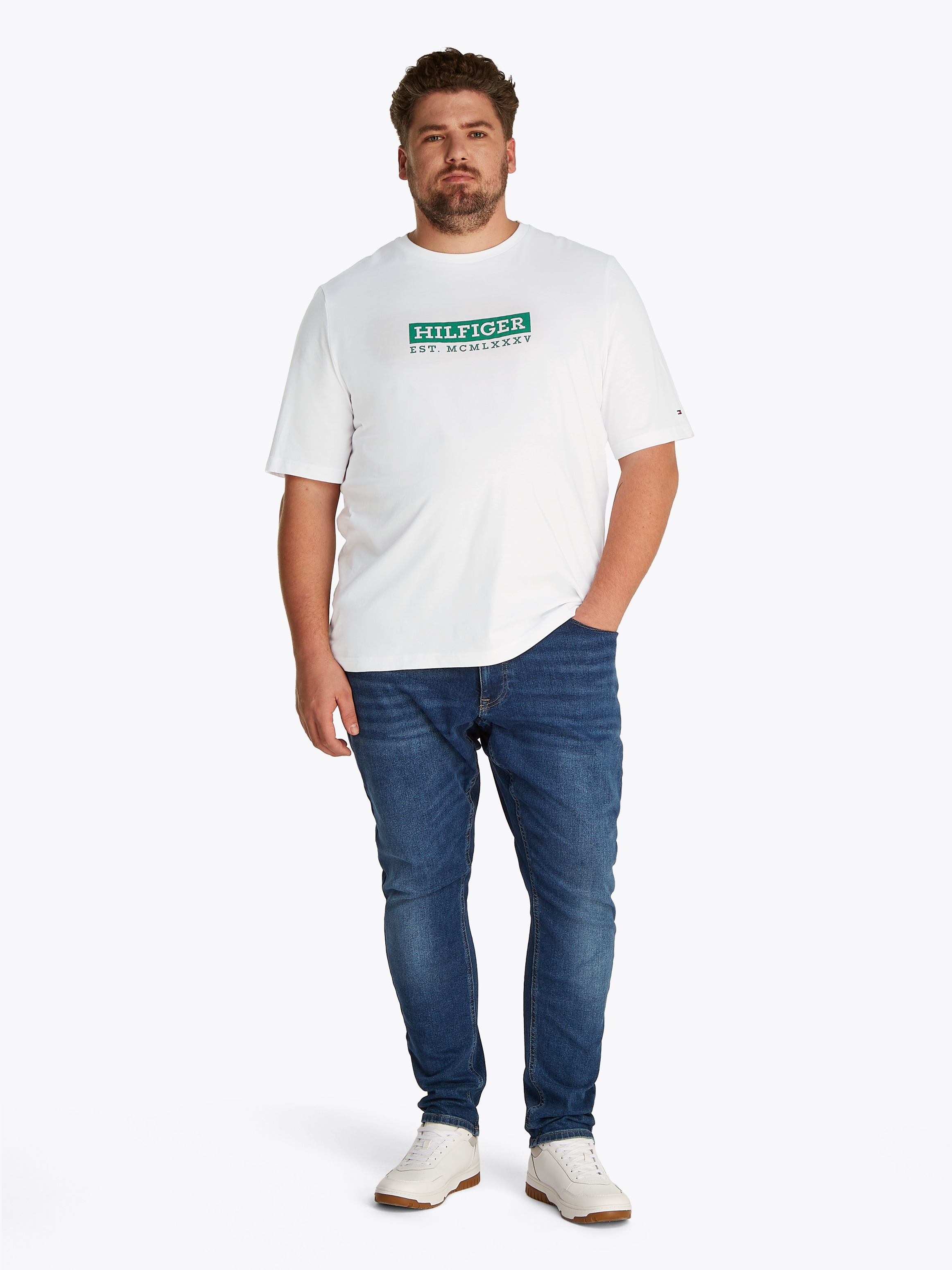 Tommy Hilfiger Big & Tall Kurzarmshirt »BT-COLOUR TO COLOR GRAPHIC TEE-B«, Grosse Grössen