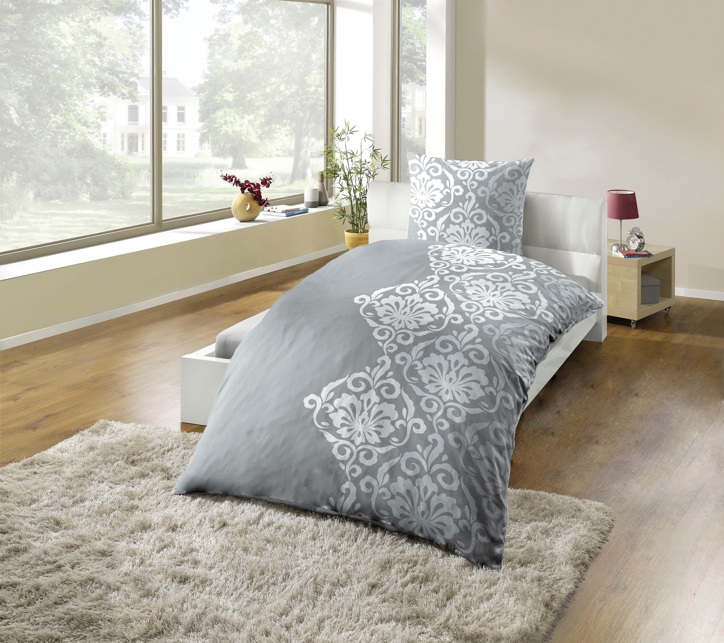 KiNZLER Bettwäsche "Bettwäsche Polycotton Flanell Bettwäsche" 2 Stk. besonders weich