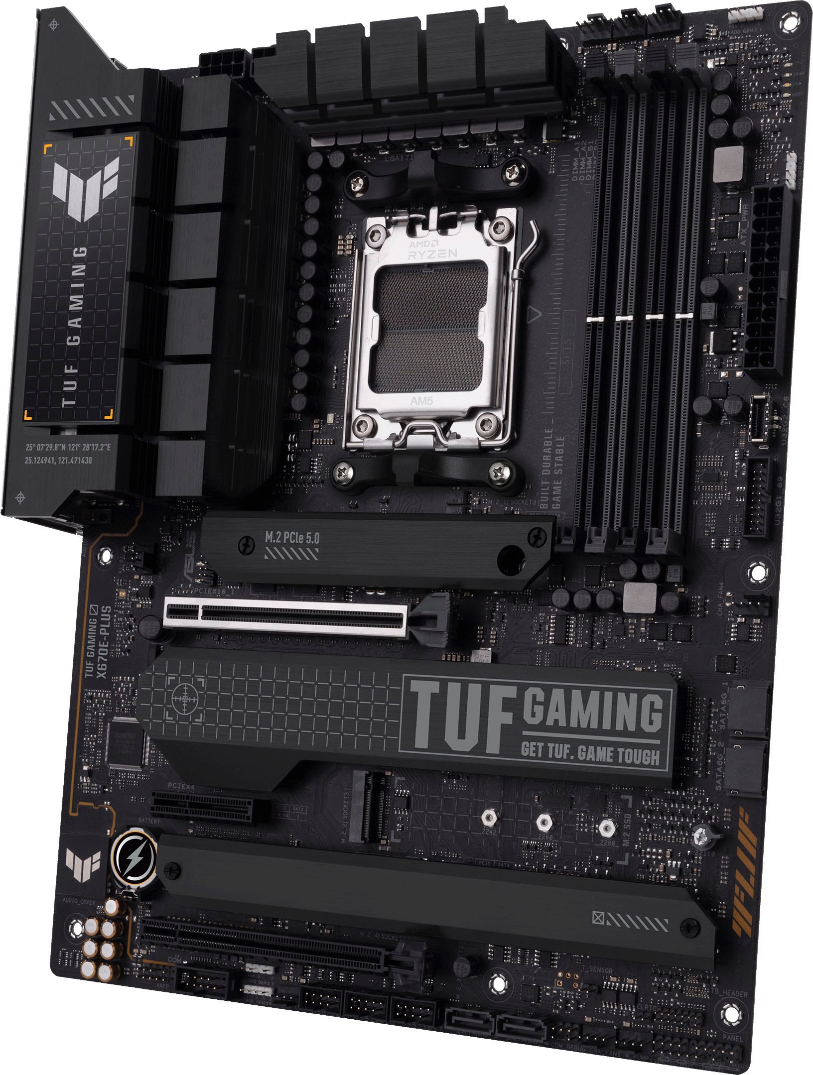 Asus Mainboard »TUF GAMING X670E-PLUS«, Ryzen 7000, ATX, PCIe 5.0, DDR5-Speicher, 4x M.2, USB 3.2 Gen