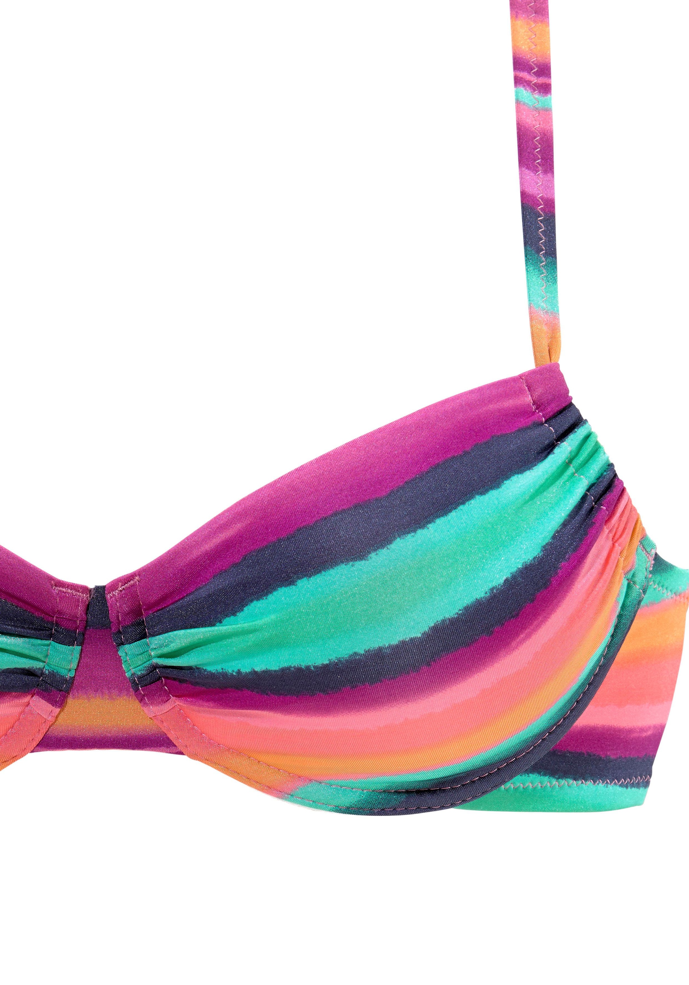 LASCANA Bügel-Bikini-Top »Rainbow«, mit seitlicher Regulierung