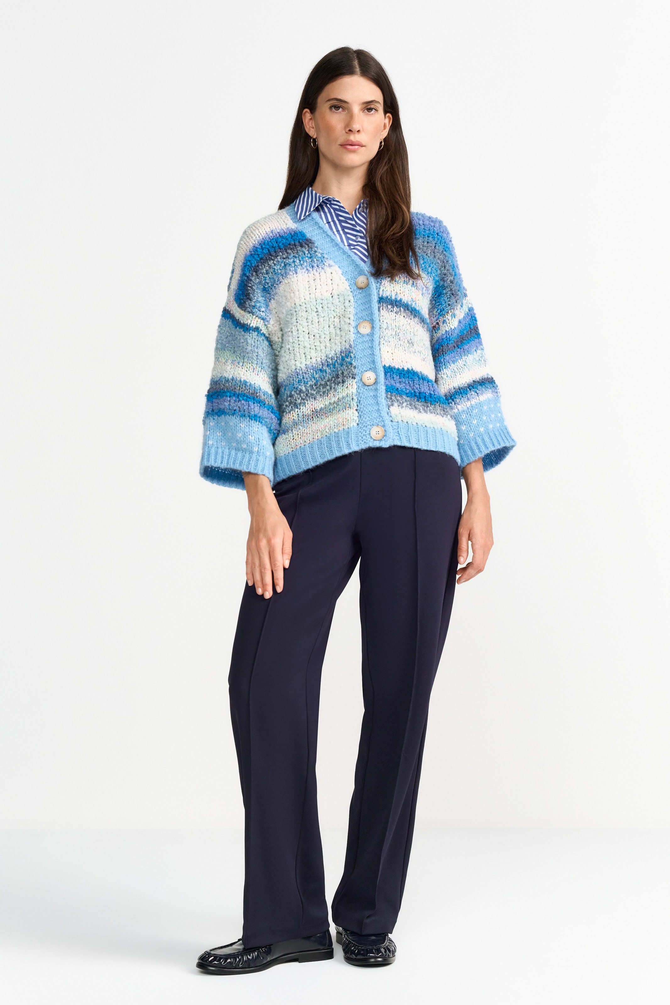 RICHROYAL Strickjacke, Mit V-Ausschnitt