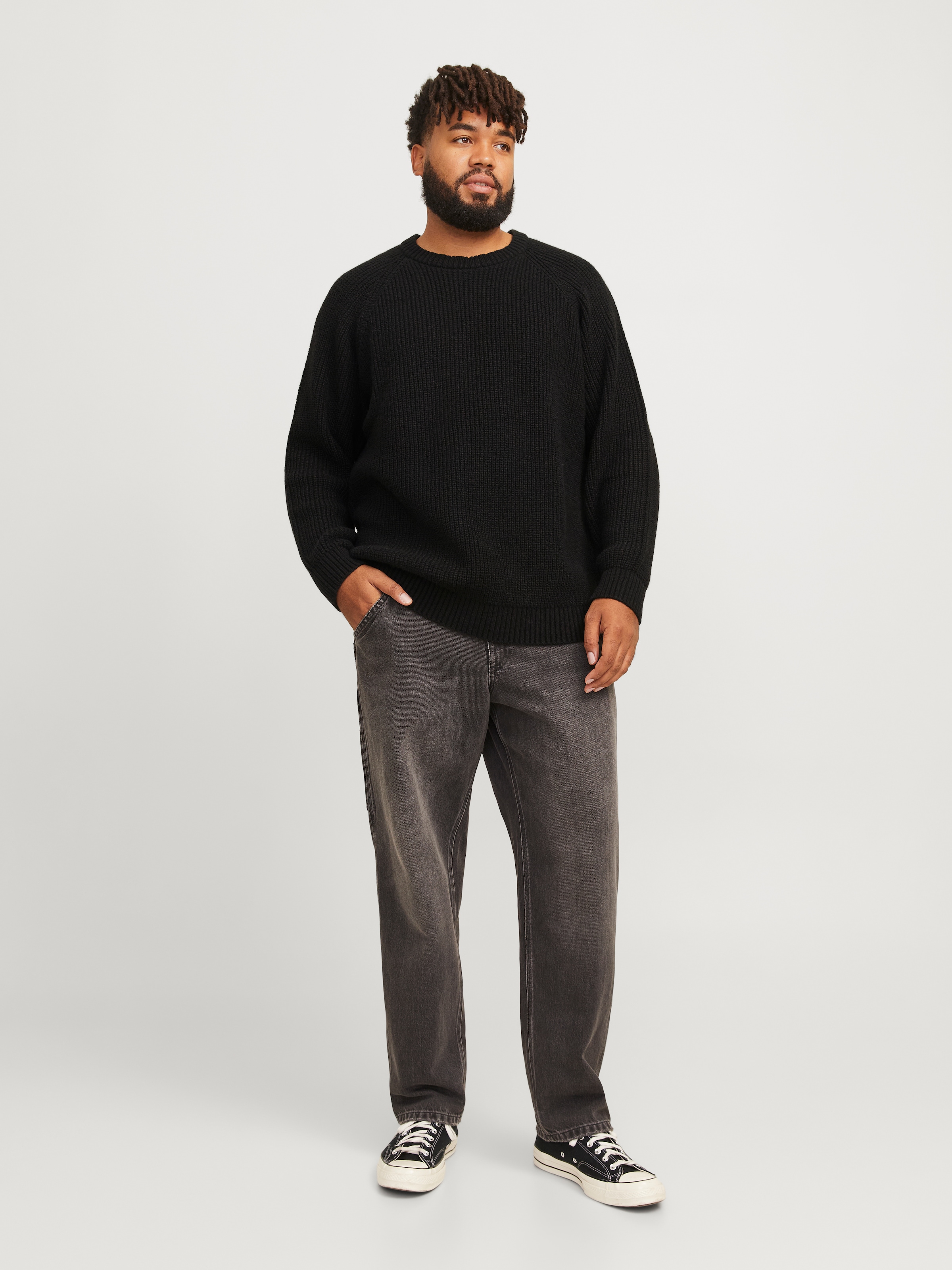 Jack & Jones PlusSize Rundhalspullover »JJJONES KNIT CREW NECK PLS«