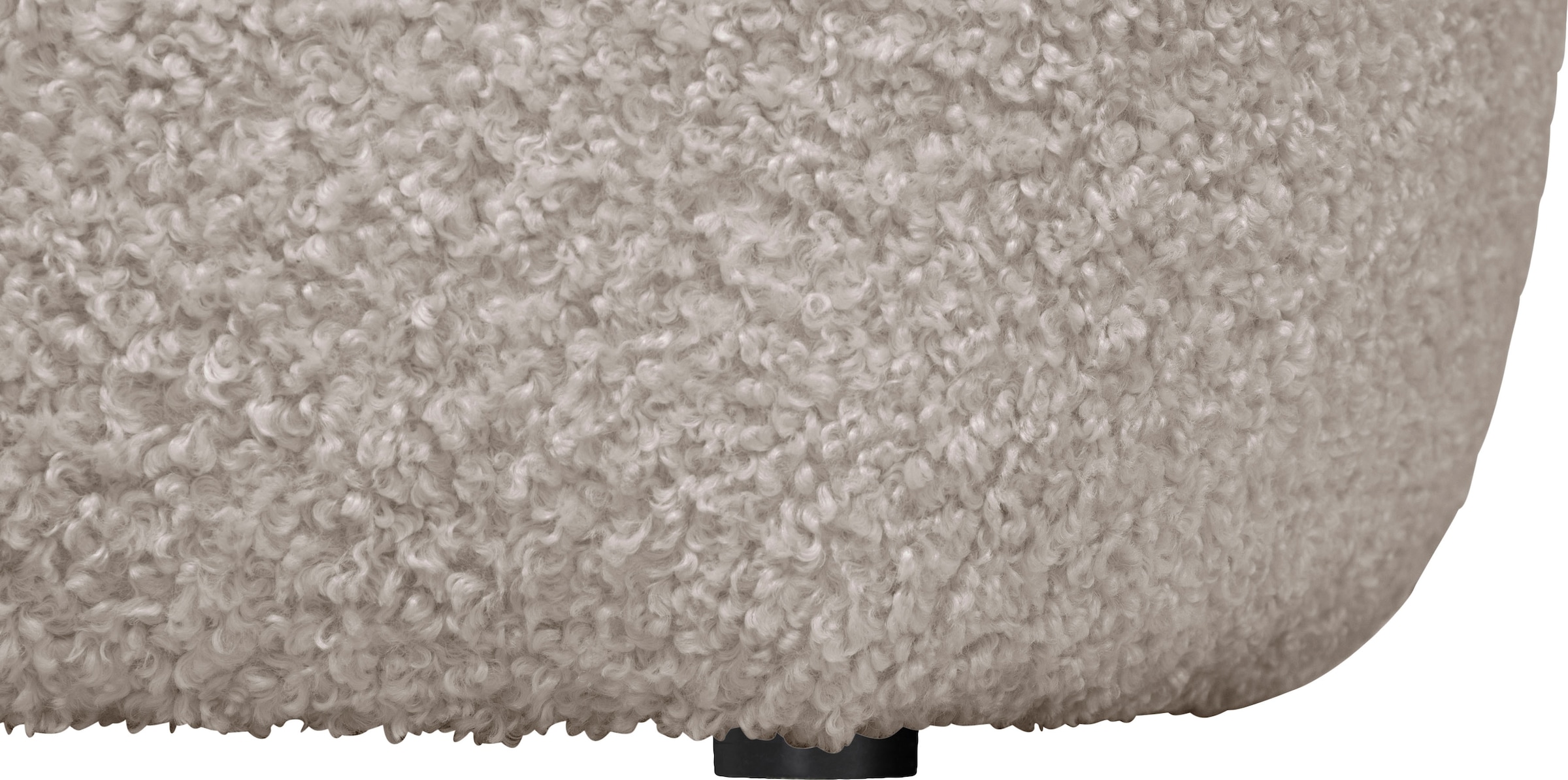 LeGer Home by Lena Gercke Ecksofa »L-Form, Designersofa, organische Form, Masse B/T/H: 255/170/81 cm«, mit Wellenunterfederung, auch in Bouclé, Recamiere rechts/links