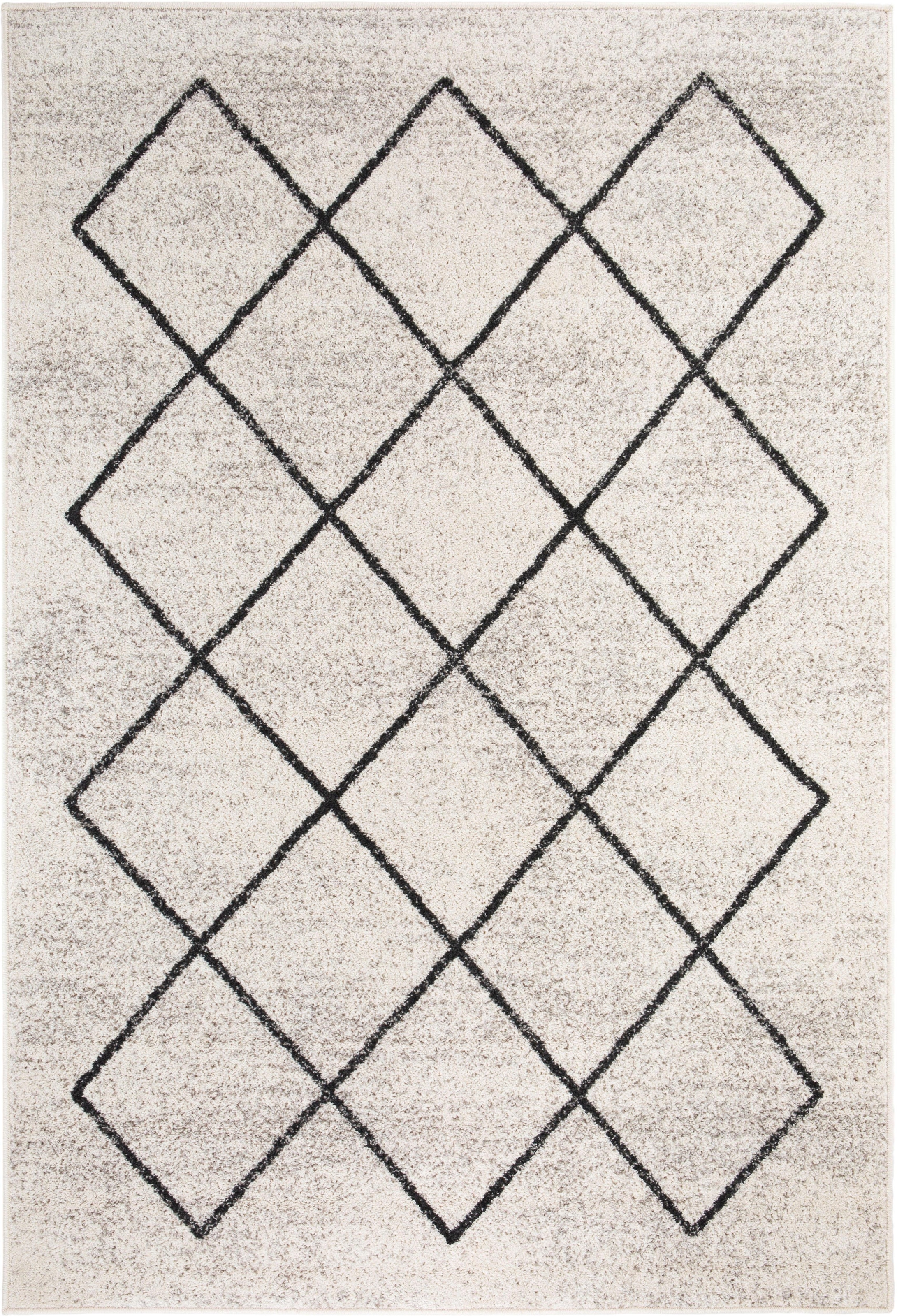 Andiamo Teppich »Bolonia«, rechteckig, 6 mm Höhe, Rauten Design, leicht meliert, Wohnzimmer