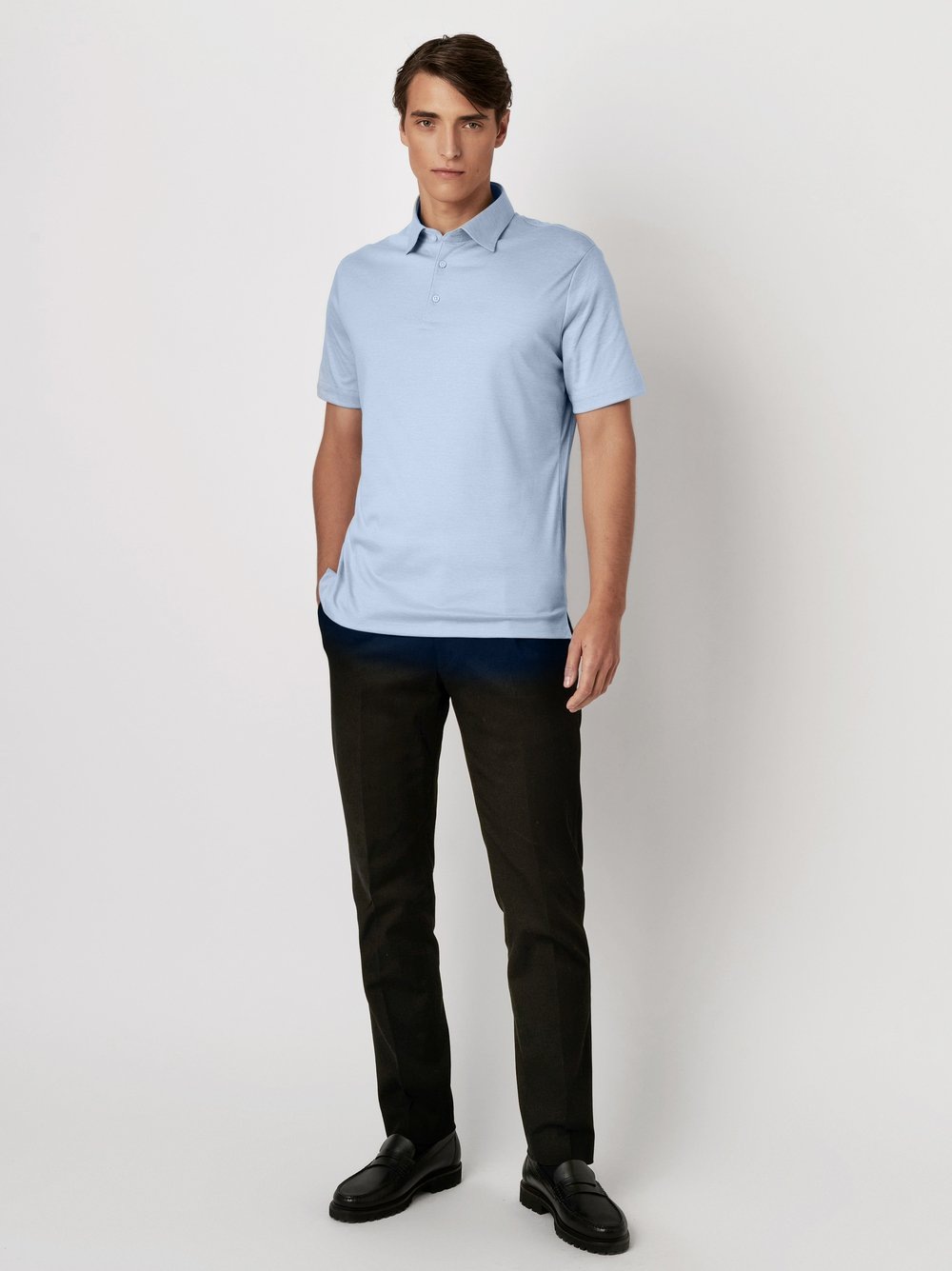 DESOTO Poloshirt »Essential Polo Kent 1/2«, Mit Rundhalsausschnitt