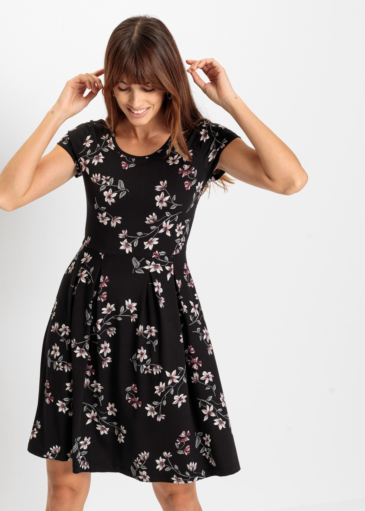 bonprix Jerseykleid »Jerseykleid aus Viskose-Mix« Jerseykleid aus Viskose-Mix