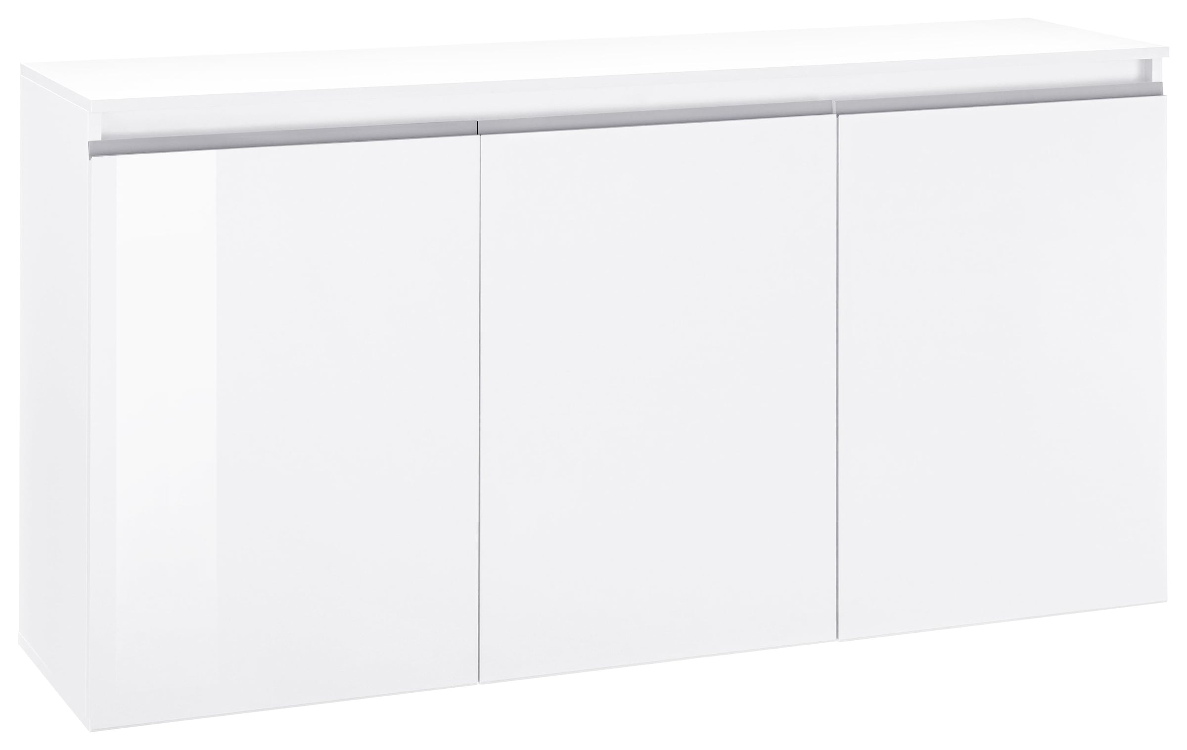 INOSIGN Kommode »Magic, Kommode, Schrank, Sideboard, Kredenz«, mit 3 Türen, Komplett Hochglanz lackiert, (B/T/H) 150x40x81 cm