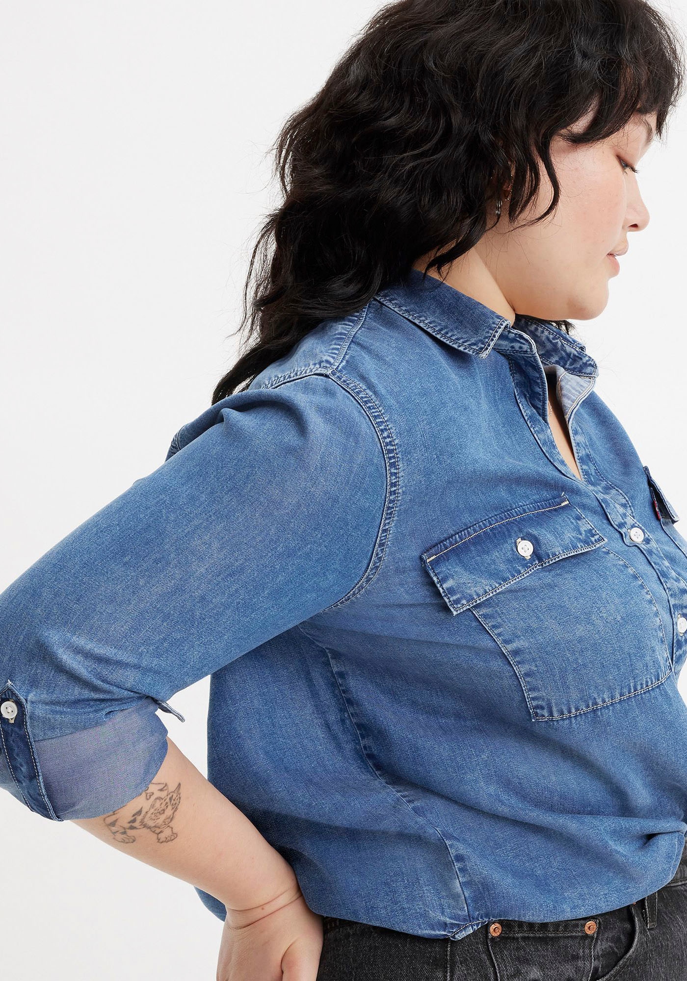 Levi's® Plus Jeansbluse »DOREEN UTILITY«