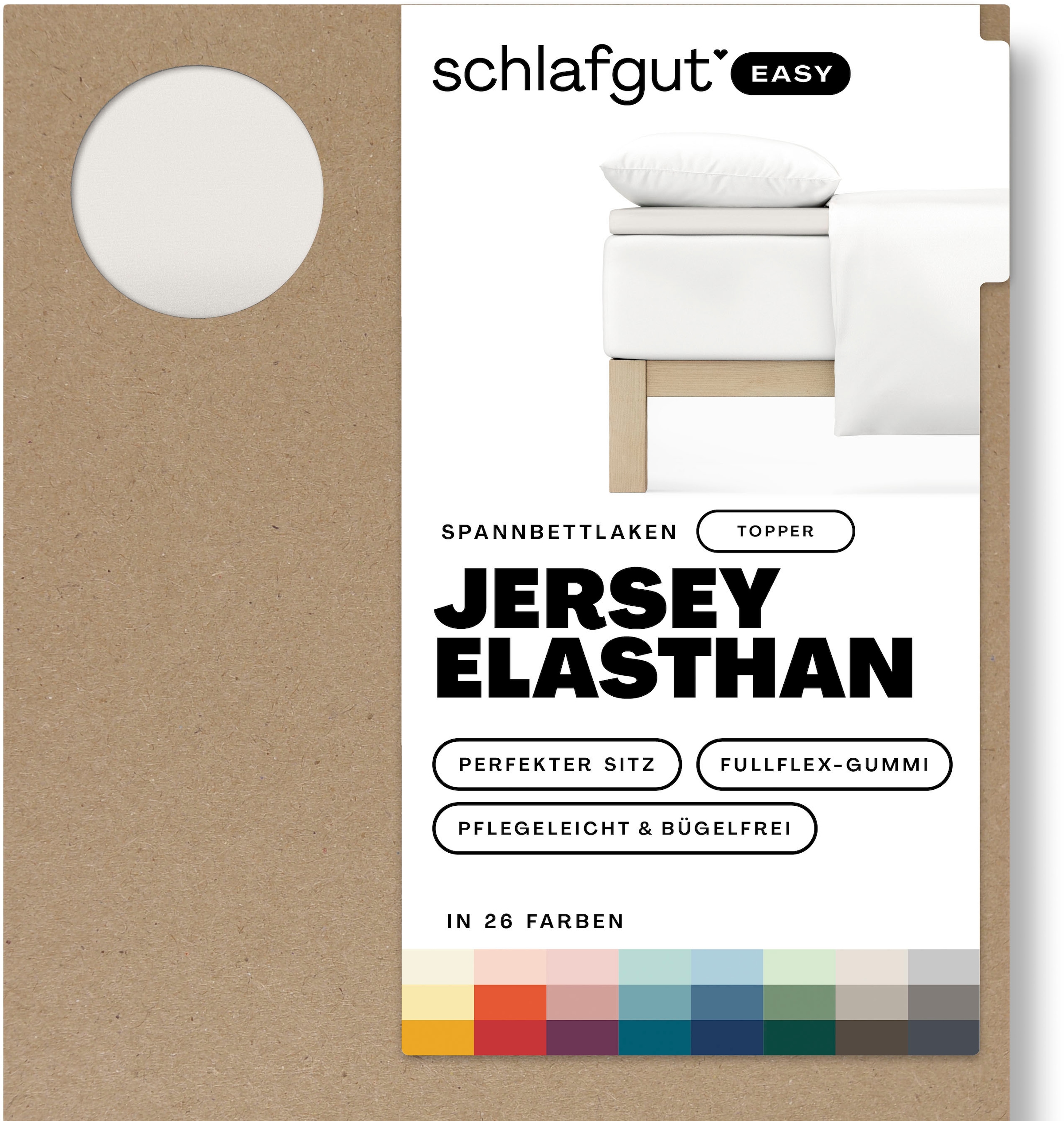 Schlafgut Spannbettlaken »EASY Jersey Elasthan Topper«, MADE IN GREEN by OEKO-TEX®