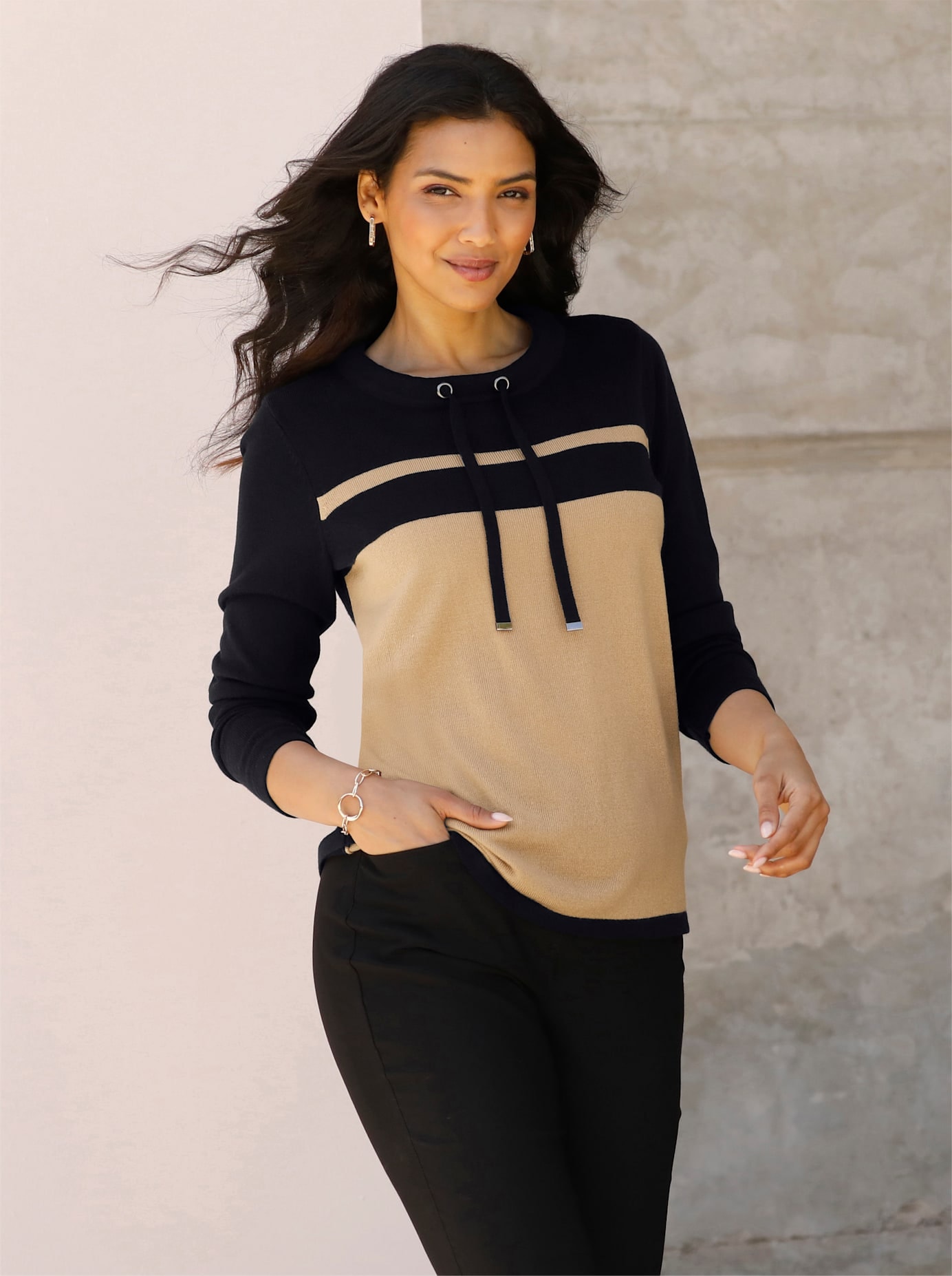 Classic Basics Rundhalspullover "Langarm-Pullover"