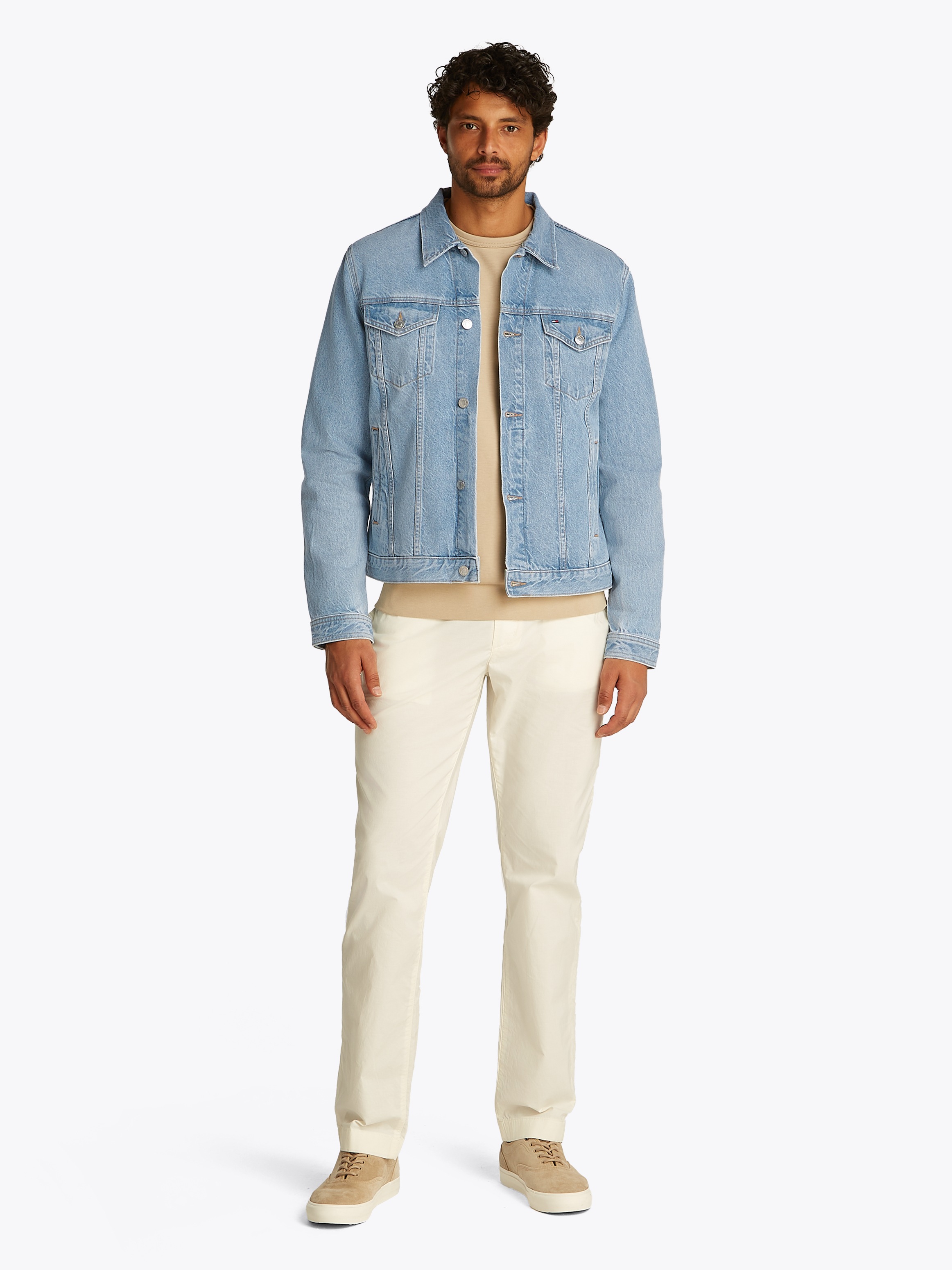 Tommy Hilfiger Jeansjacke »REGULAR TRUCKER JKT RGD JACK IND«, in leicht gewachsener Optik