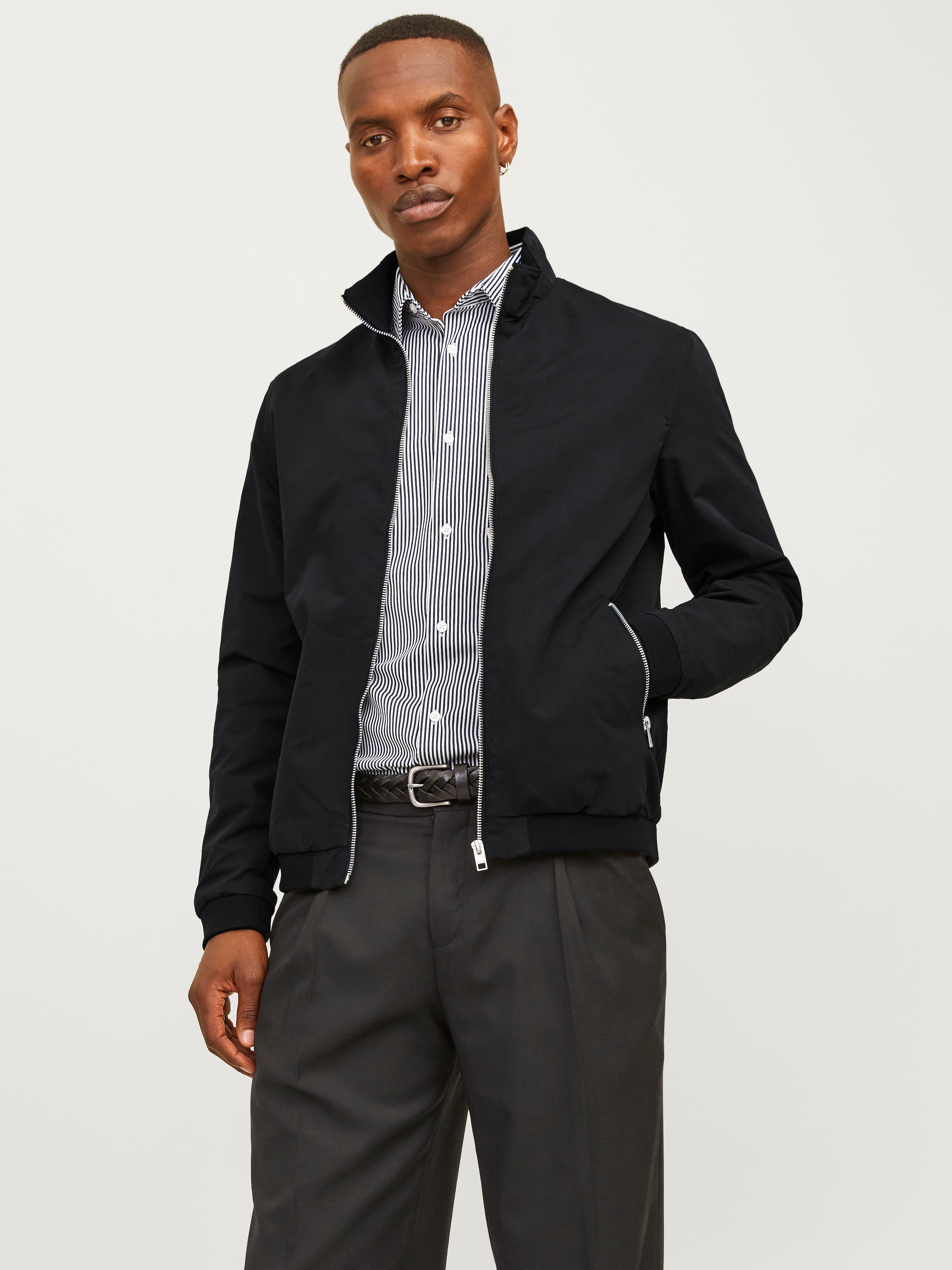 Jack & Jones Blouson »JJERUSH Stylisch, funktional, ideal für Herbst, pflegeleicht« ohne Kapuze mit stylischem Stehkragen