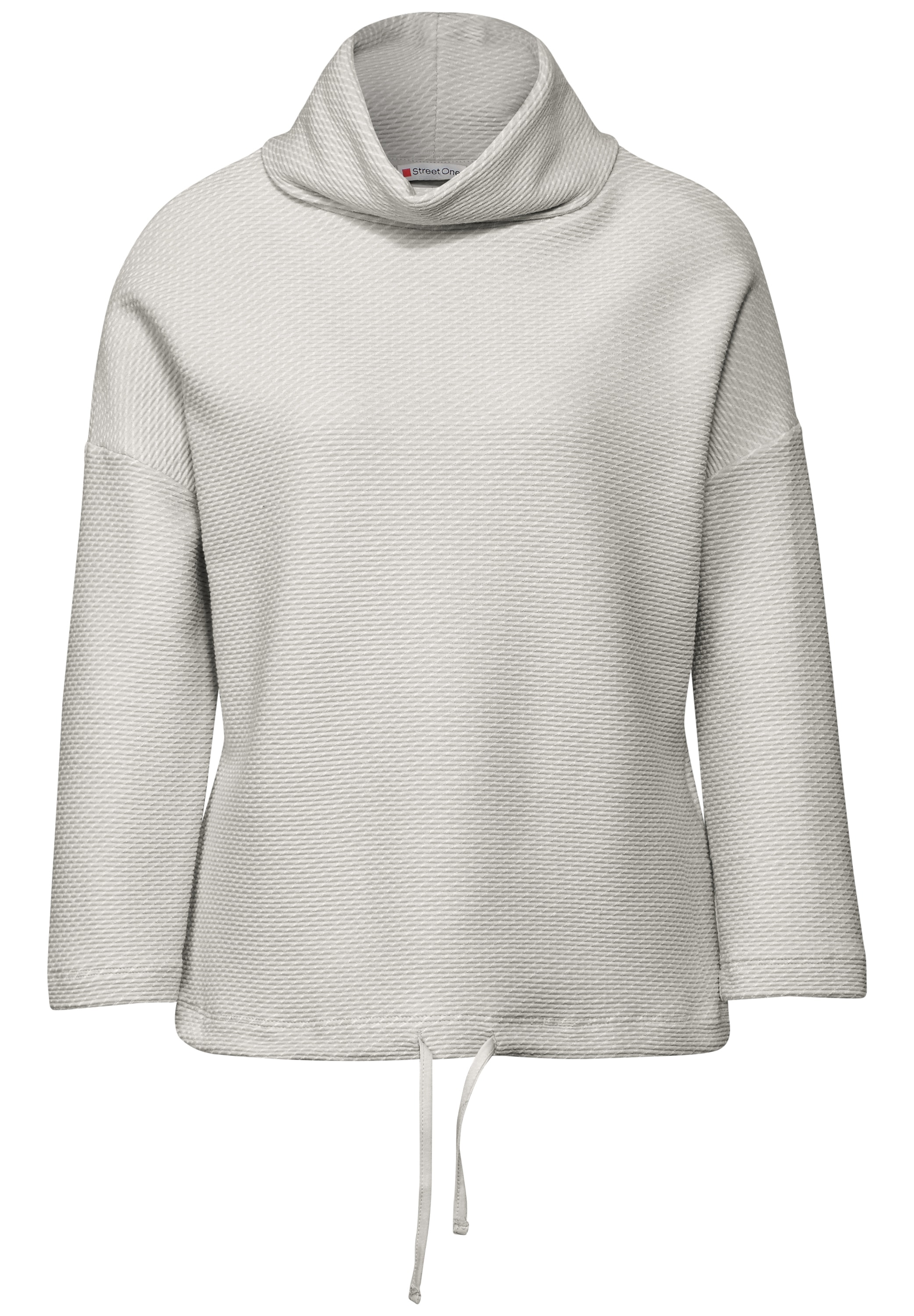 STREET ONE 3/4-Arm-Shirt, in Struktur-Optik und mit Schalkragen