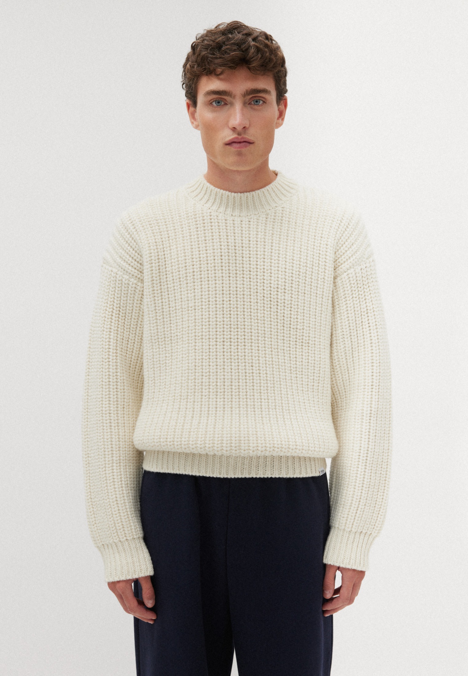 studio seidensticker Strickpullover »Studio«, Langarm Rundhals Uni