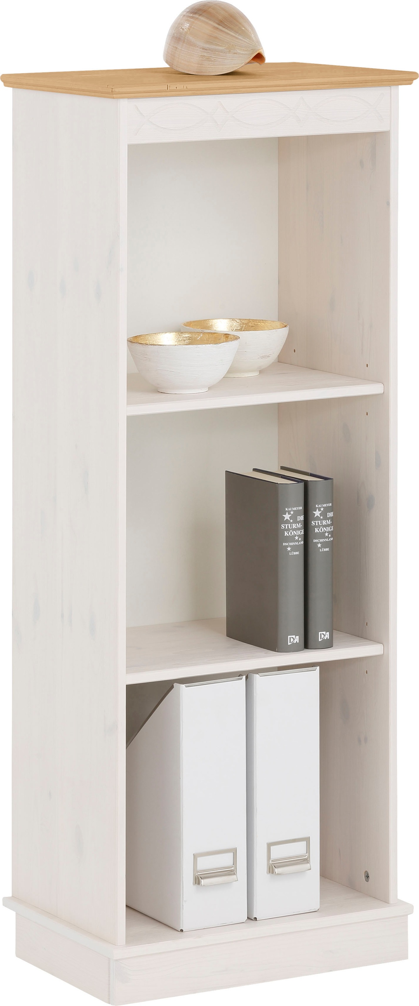 Home affaire Bücherregal »Indra«, aus massiver Kiefer, in verscheidenen Höhen, mit FSC®®