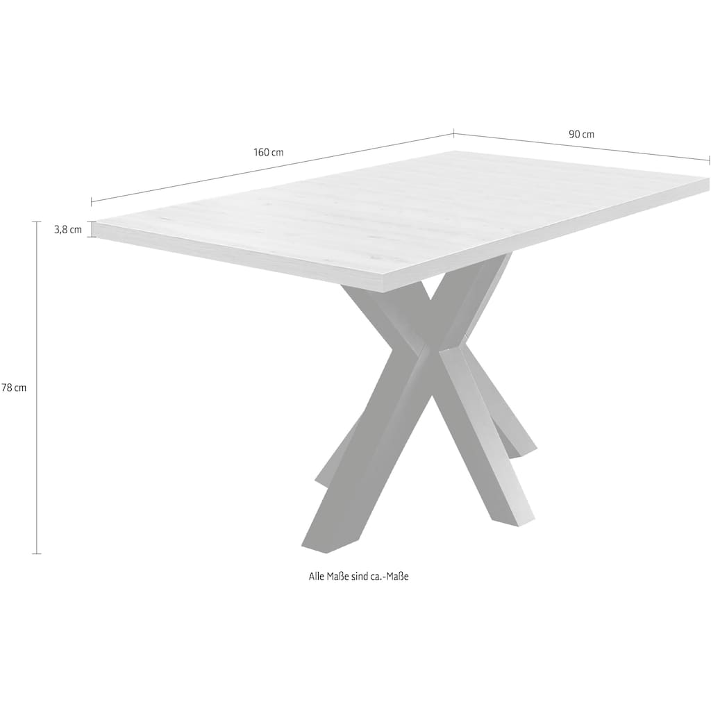 Mäusbacher Esstisch, 160 cm, ausziehbar auf 210 cm