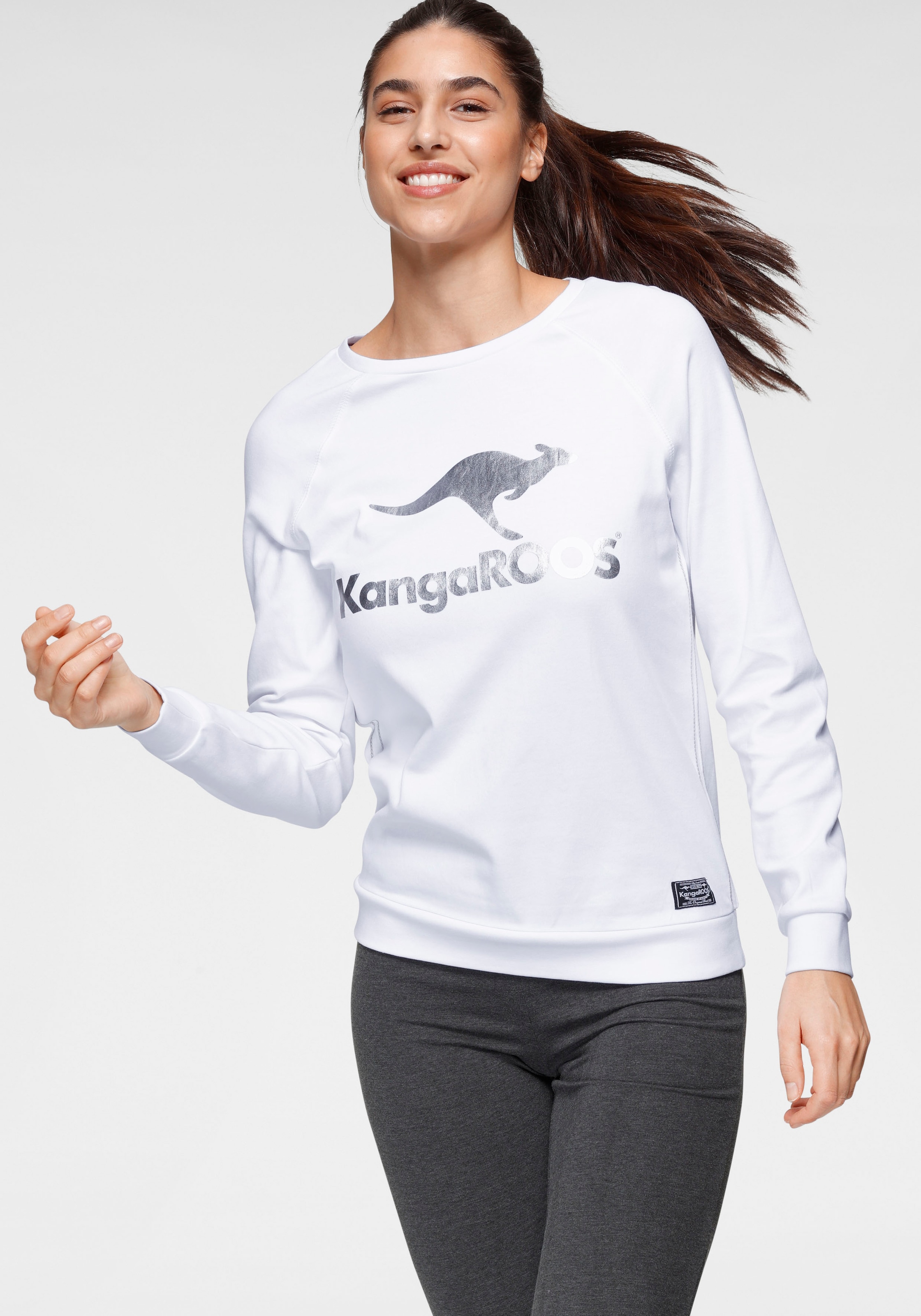 KangaROOS Sweater, mit grossem Label-Print online bei kaufen vorne Jelmoli-Versand Schweiz