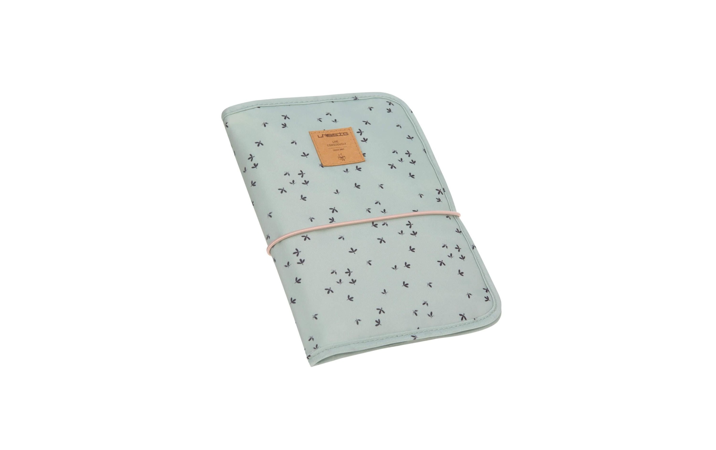 LÄSSIG Wickelauflage »Floral mint 1 Stück«