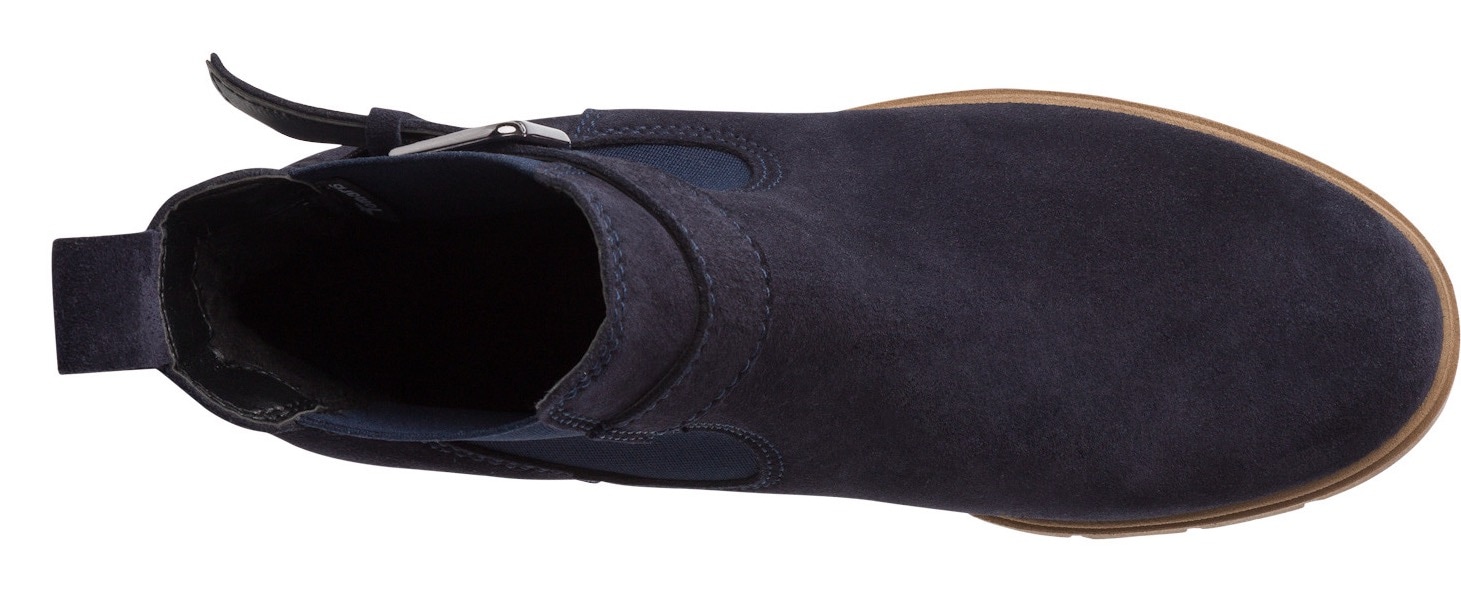 Tamaris Chelseaboots, Blockabsatz, Businessmode, Stiefelette mit Zierschnalle