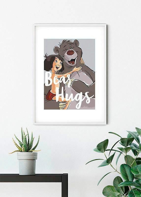 Komar Bild "Bear Hug" Disney 1 Stk. tlg. Wandbild zur Dekoration im Kinderzimmer - ohne Rahmen
