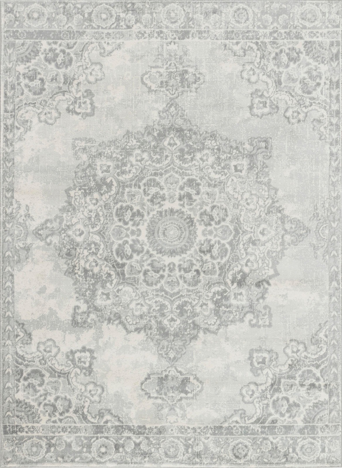 Livabliss Teppich »CORO«, rechteckig, 11 mm Höhe, Boho Kurzflor Orientteppich, Wohnzimmer, Schlafzimmer, Grau