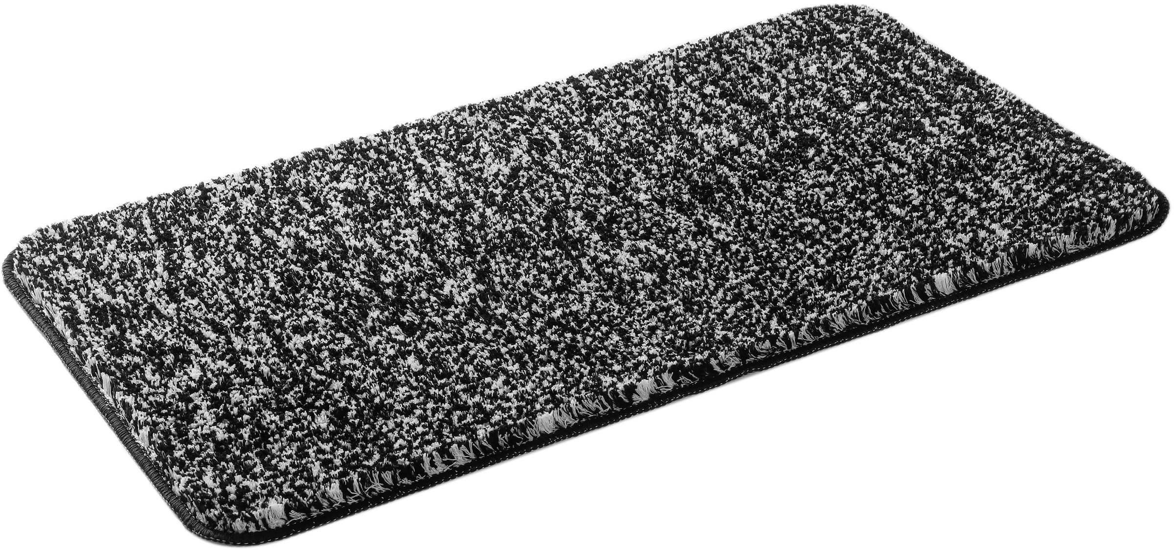 OTTO home Badematte "Vanessa meliert, Badvorleger, Badezimmer Teppich, Duschvorleger" Höhe 20 mm rutschhemmend beschichtet strapazierfähig Badteppich, weiche Haptik, unifarben