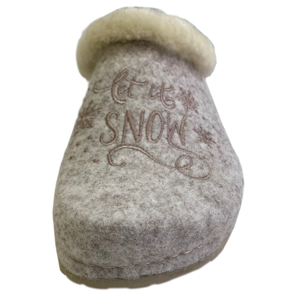 MUBB Pantoffel »Let it snow«