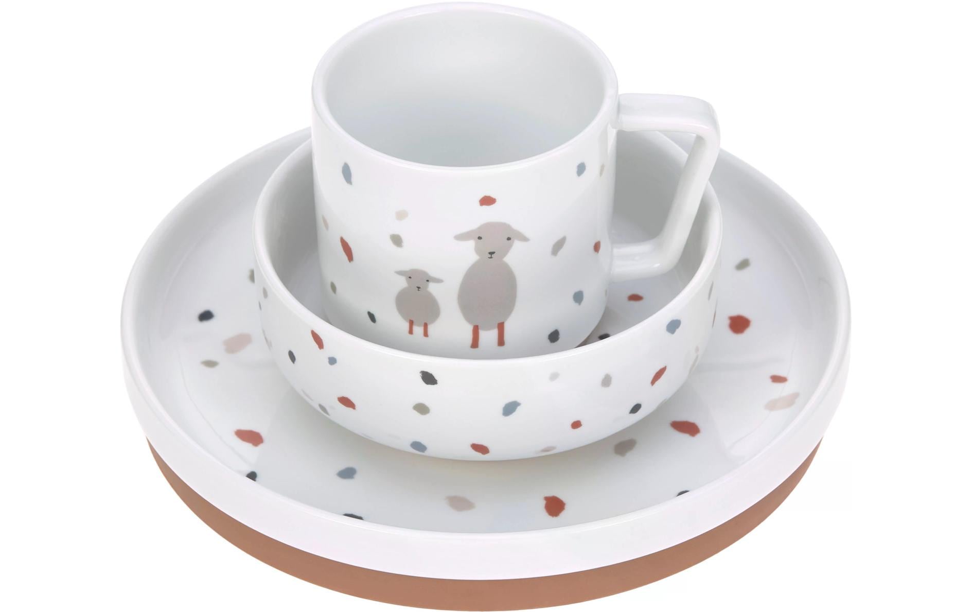 LÄSSIG Kindergeschirr-Set »Tiny Farmer Sheep/Goose«