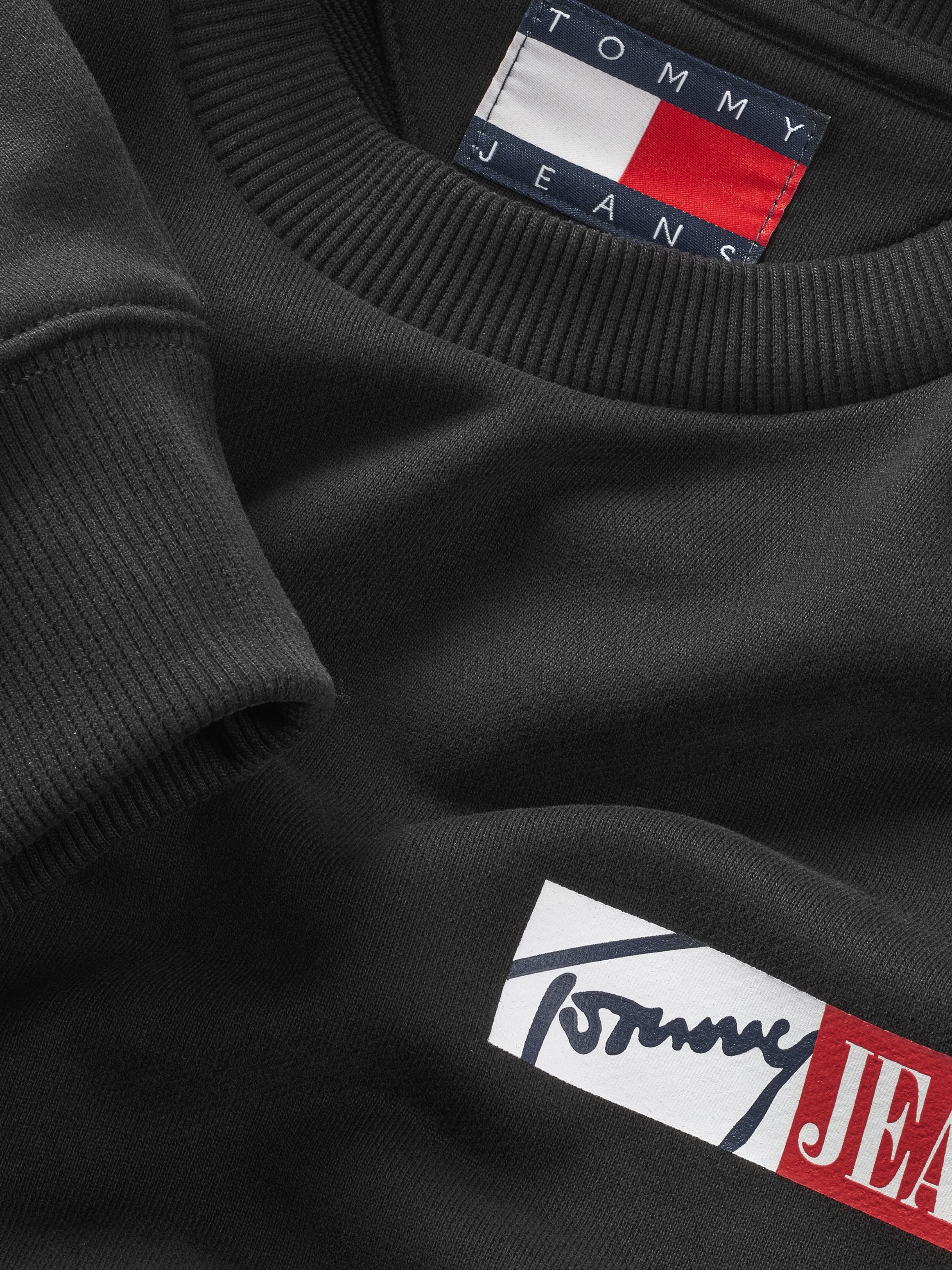Tommy Jeans Plus Sweatshirt »TJM REG ENTRY GRAPHIC CREW EXT«, in Grossen Grössen, Logodruck
