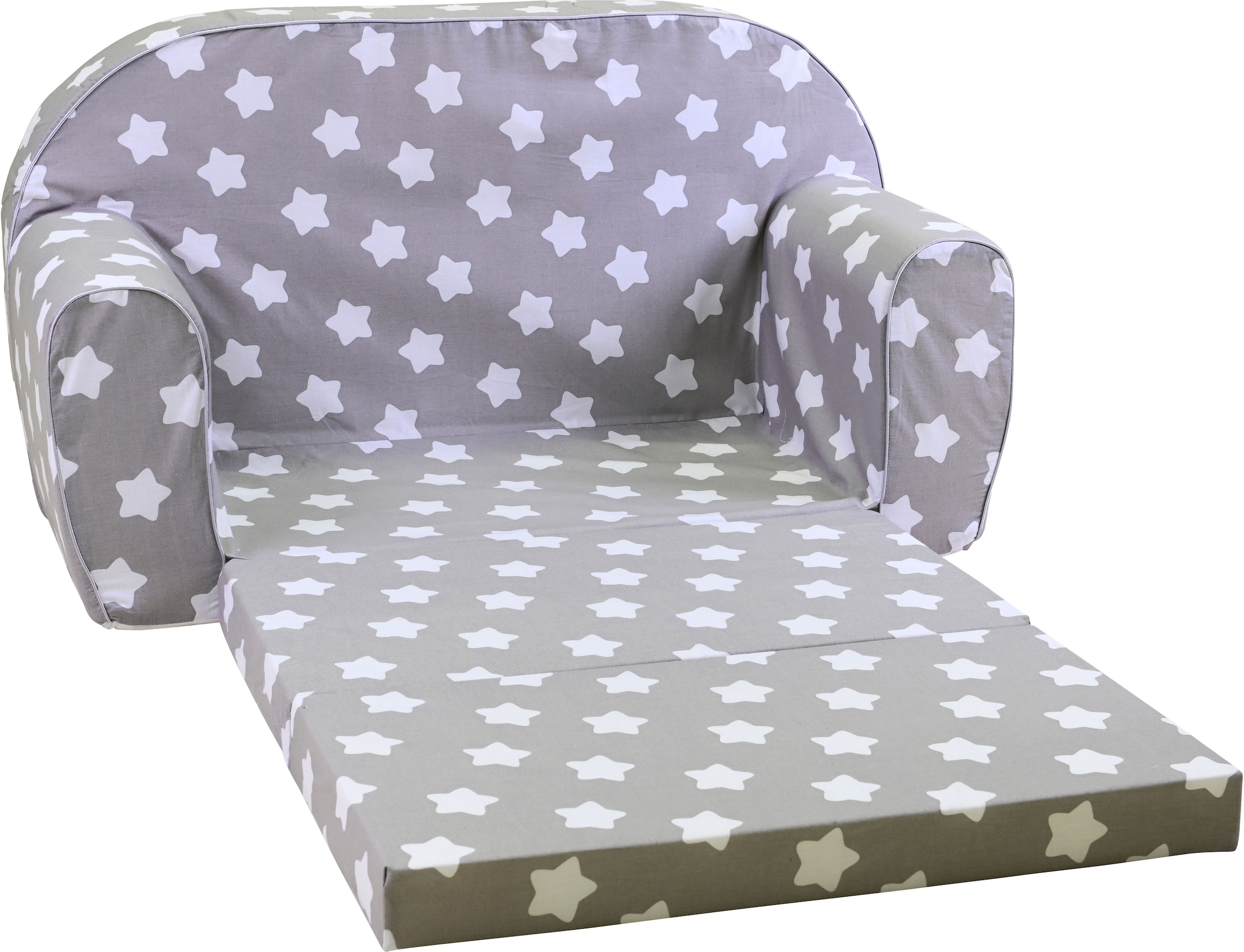 Knorrtoys® Sofa »Grey White Stars«, für Kinder; Made in Europe