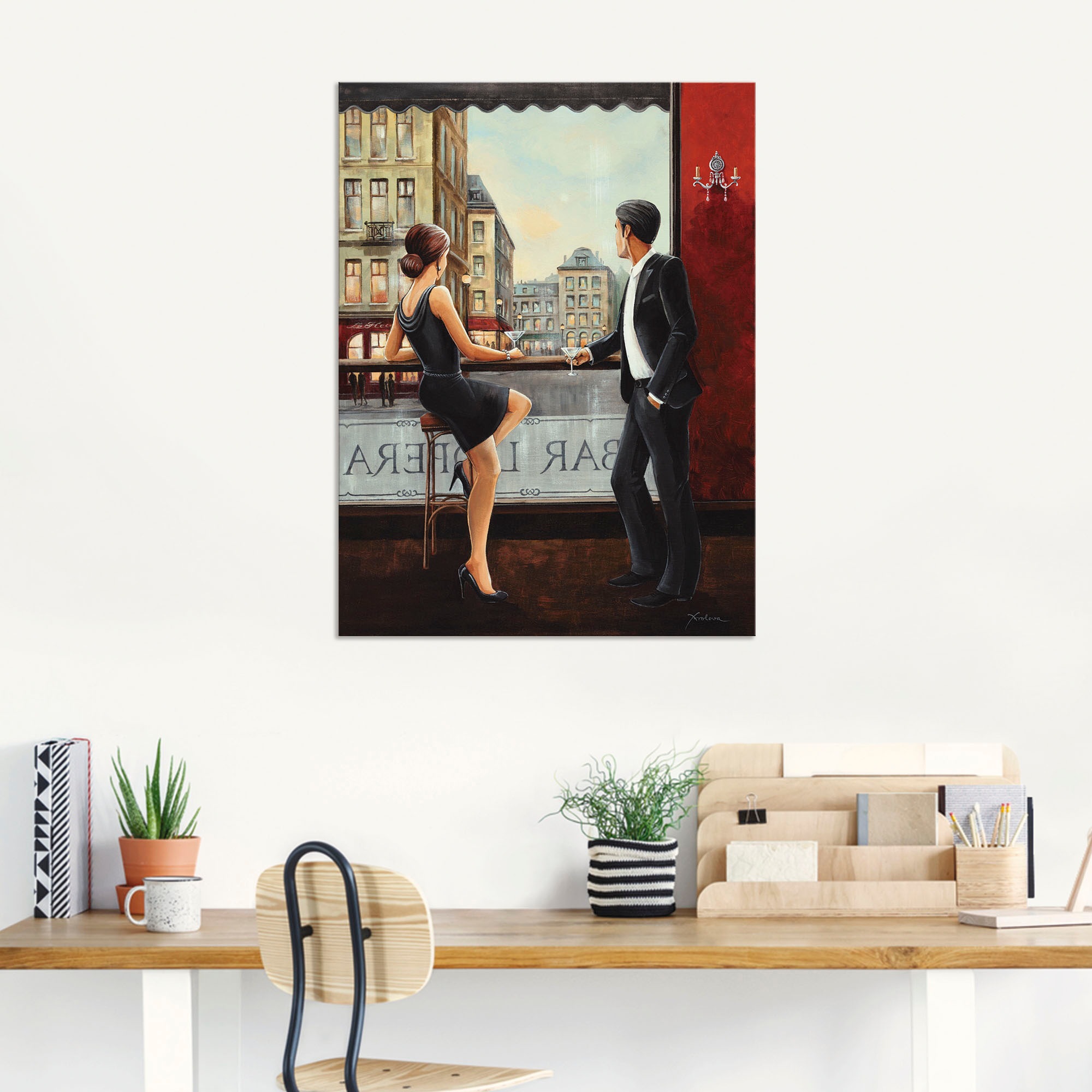 Artland Wandbild »Bar«, Bar & Lounges, (1 St.), als Alubild, Outdoorbild, Leinwandbild, Poster, Wandaufkleber