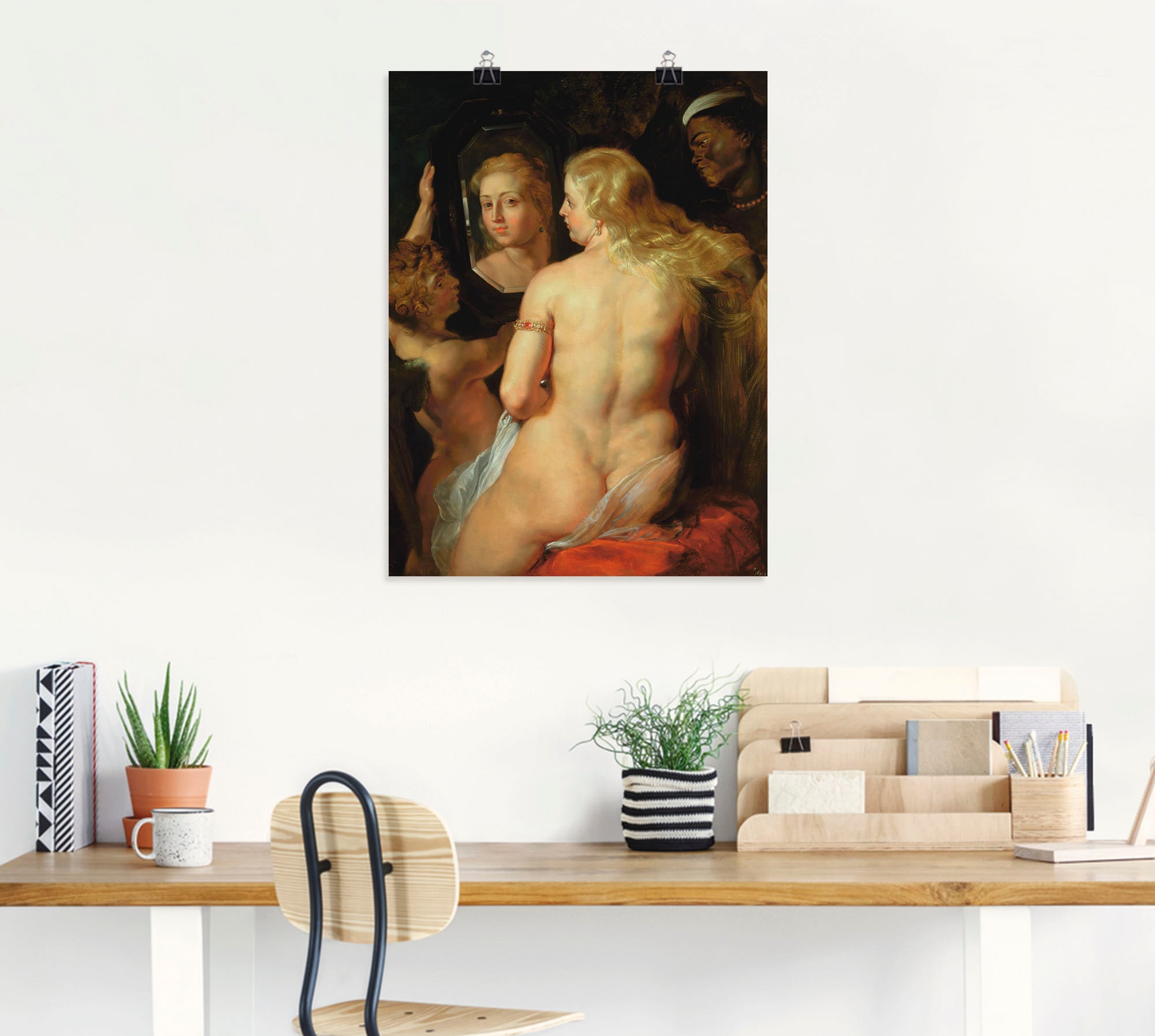 Artland Kunstdruck »Toilette der Venus«, Frau, (1 St.), als Leinwandbild, Wandaufkleber oder Poster in versch. Grössen