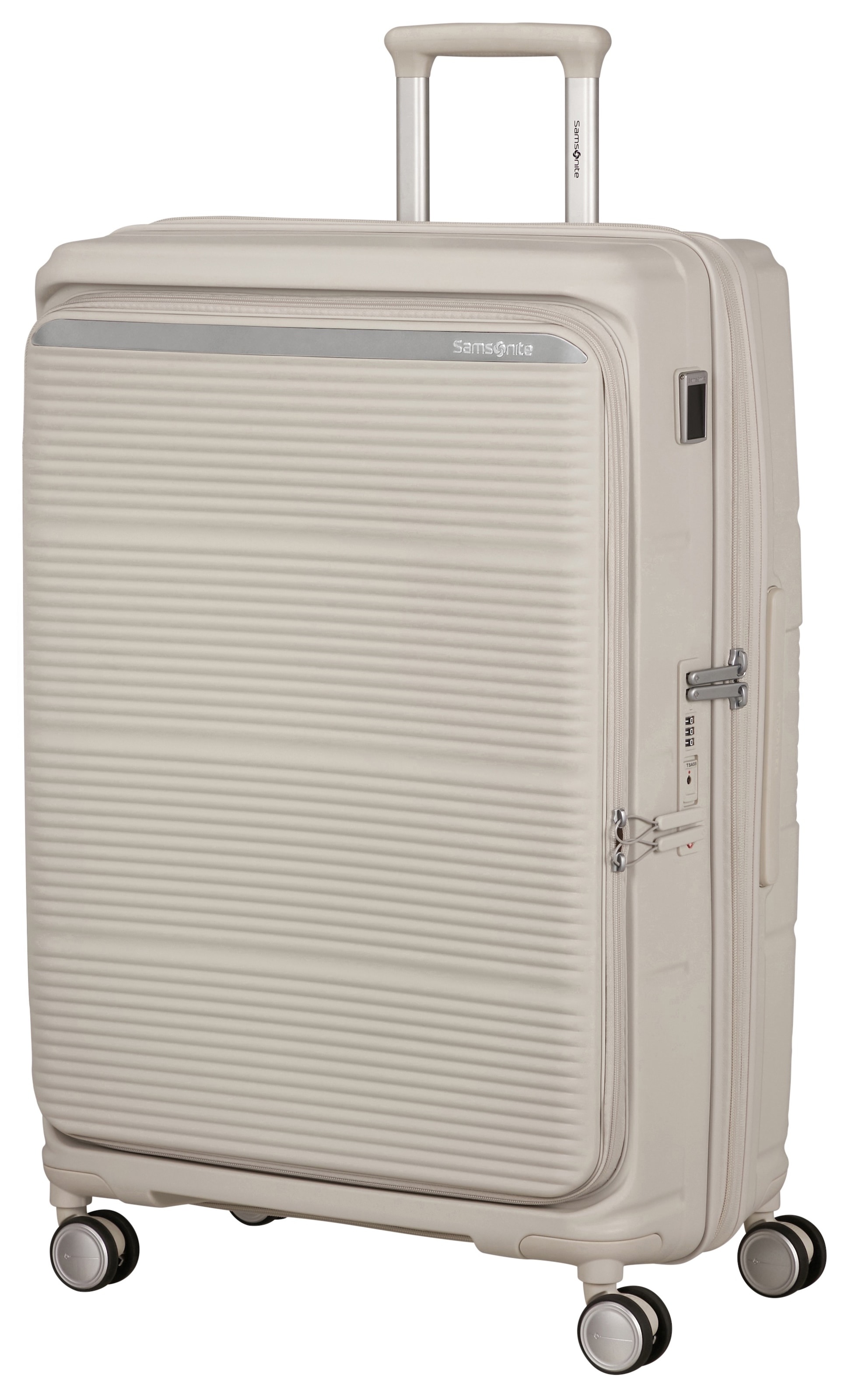 Samsonite Trolley à coque dure »PARALUX, verschiedene Grössen und Farben« 105 litre 4 Rollen avec système trolley à bouton-pression verrouillable et 