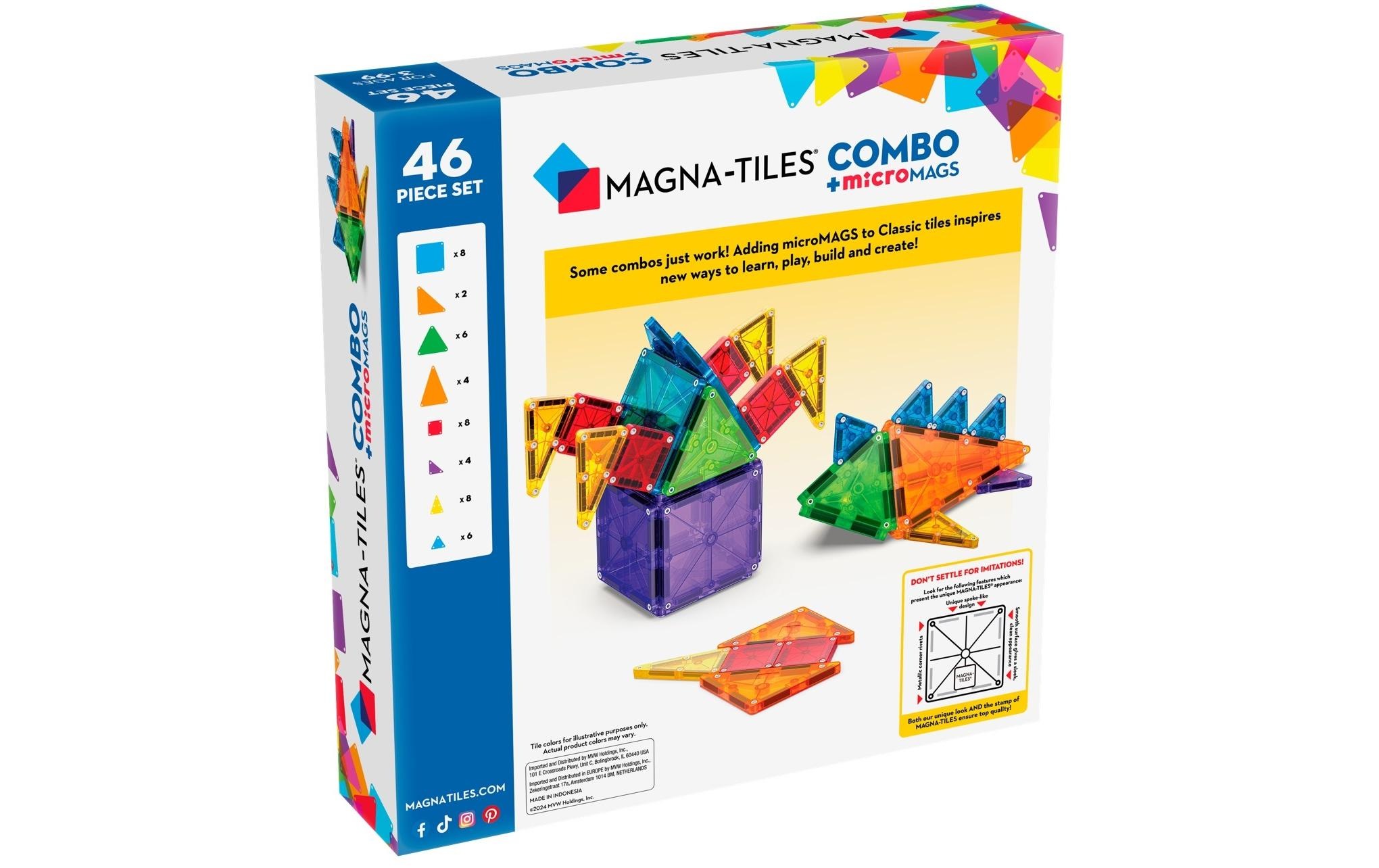 Spielbausteine »Magna-Tiles Combo 46-teilig«, (46 St.)