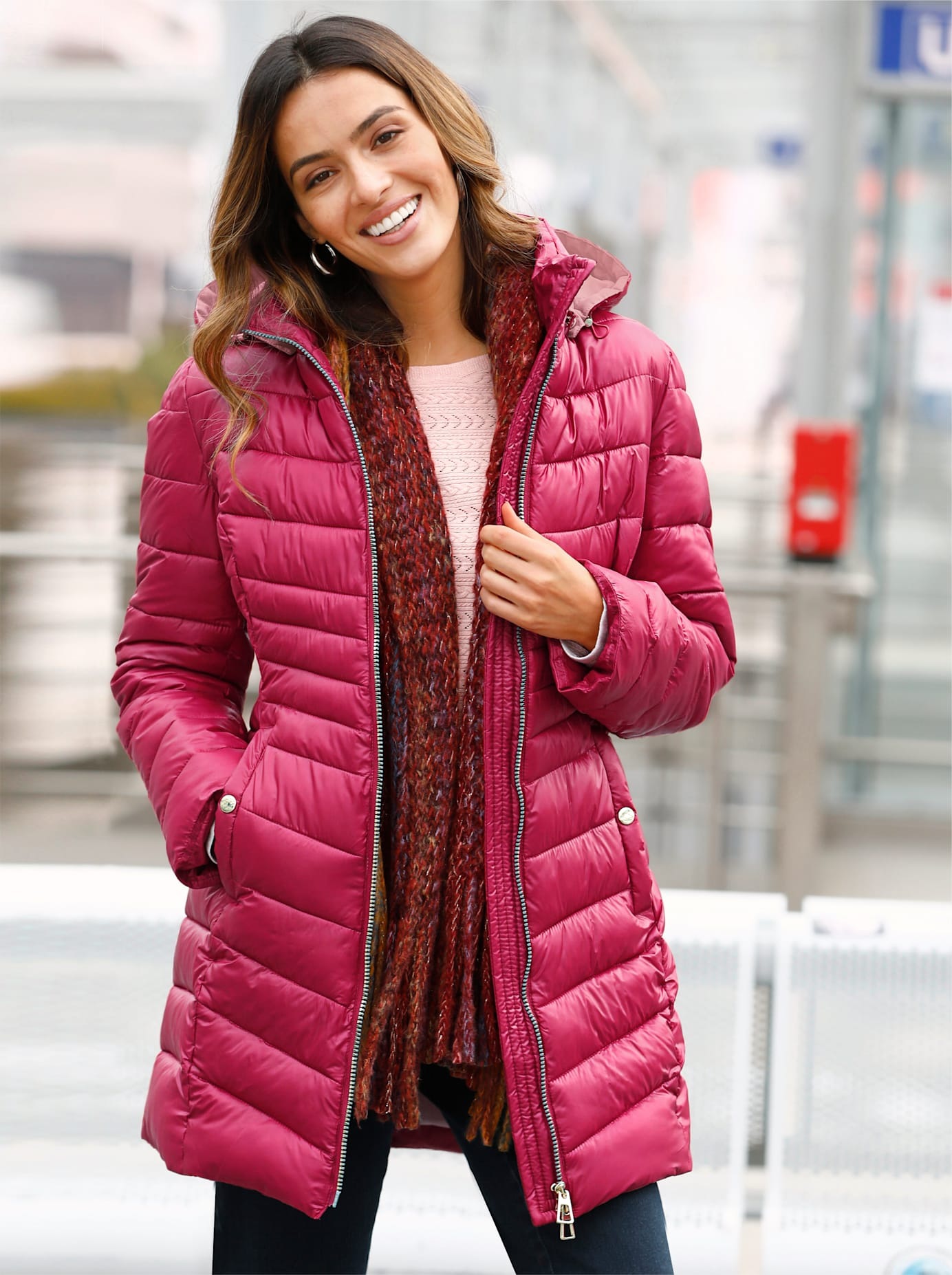 Inspirationen Steppjacke mit Kapuze