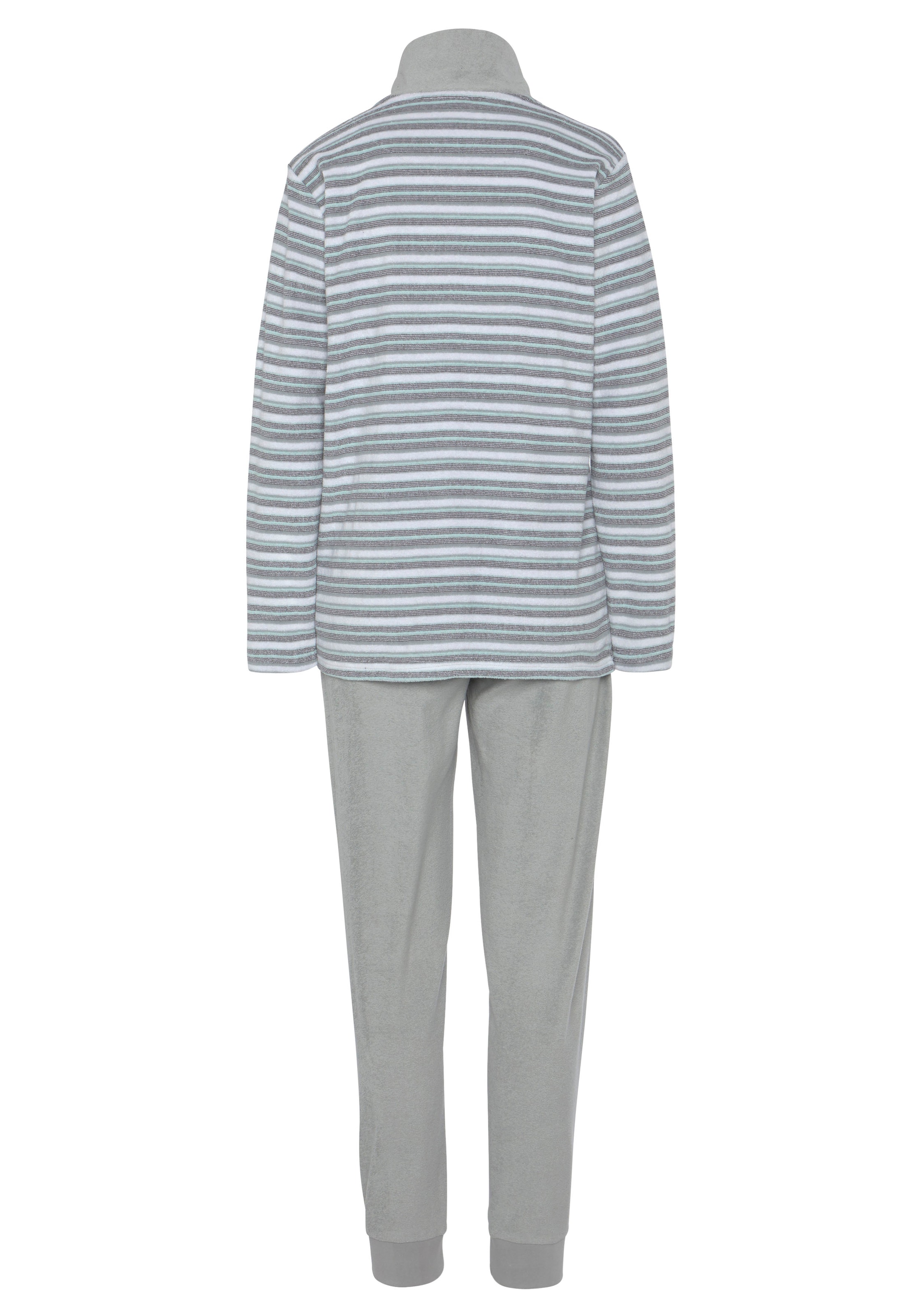Vivance Dreams Pyjama, (2 tlg.), aus weichem Frottée mit Reissverschluss