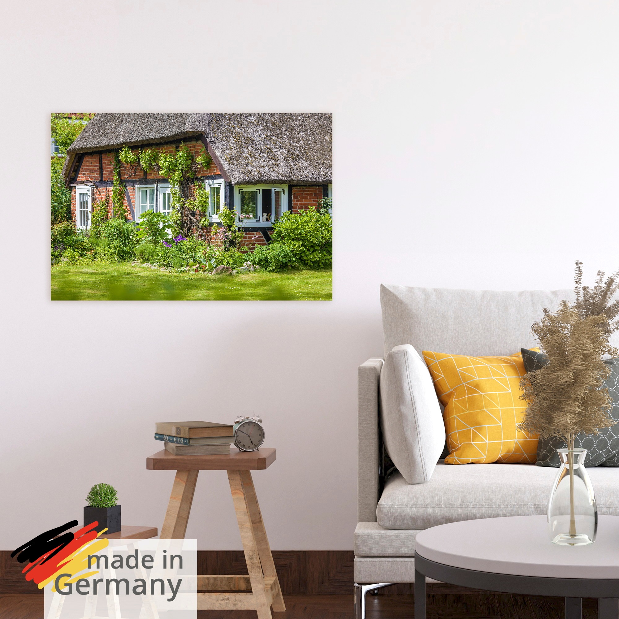 Artland Wandbild "Alter Reetdachhof Zingst an der Ostsee" 1 Stk. tlg. als Alubild, Leinwandbild, Poster, Wandaufkleber in verschied. Größen