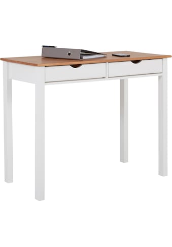 my home Schreibtisch »Gava«, aus massiven Kiefernholz, mit Griffmulden und praktische... kaufen