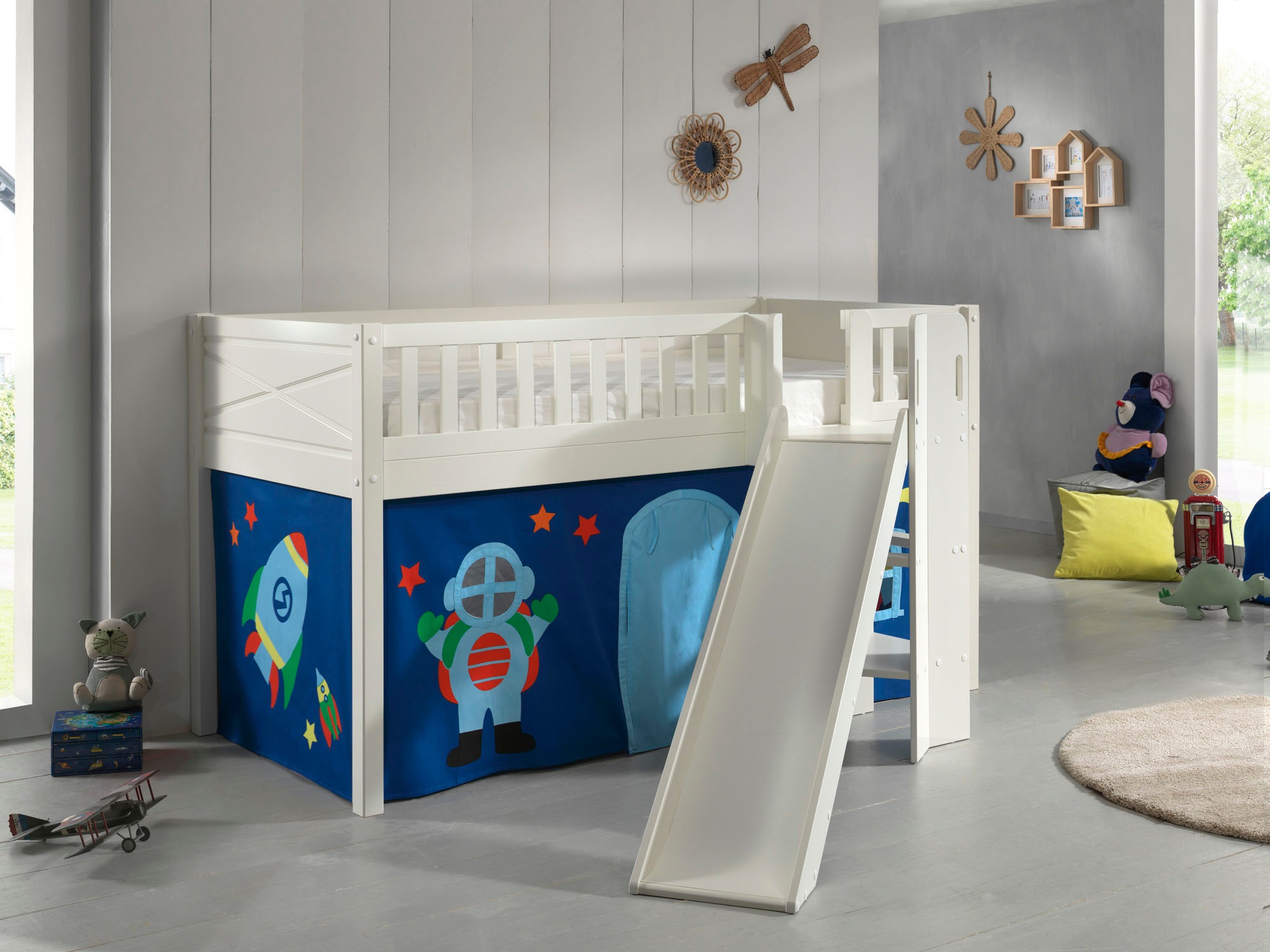 Scott Lit Mezzanine Toboggan et Rideau Astro
