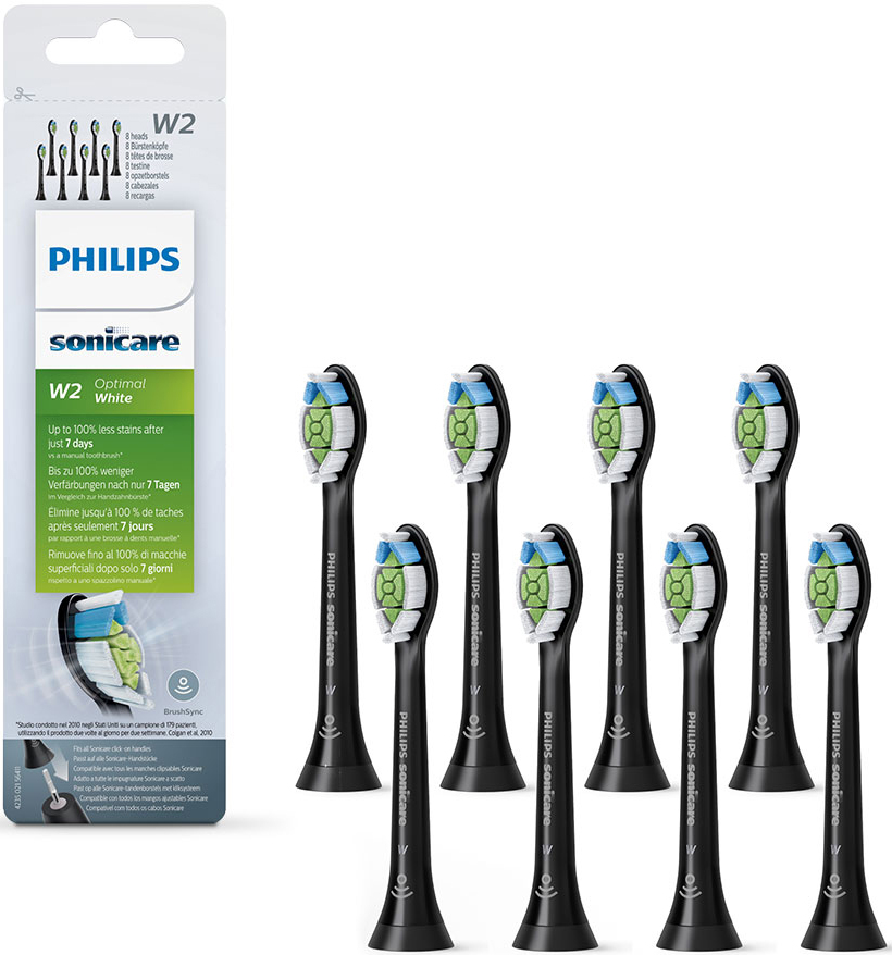 Aufsteckbürsten »W2 Optimal White HX6068/13«, mit der Bürstenkopferkennung,...