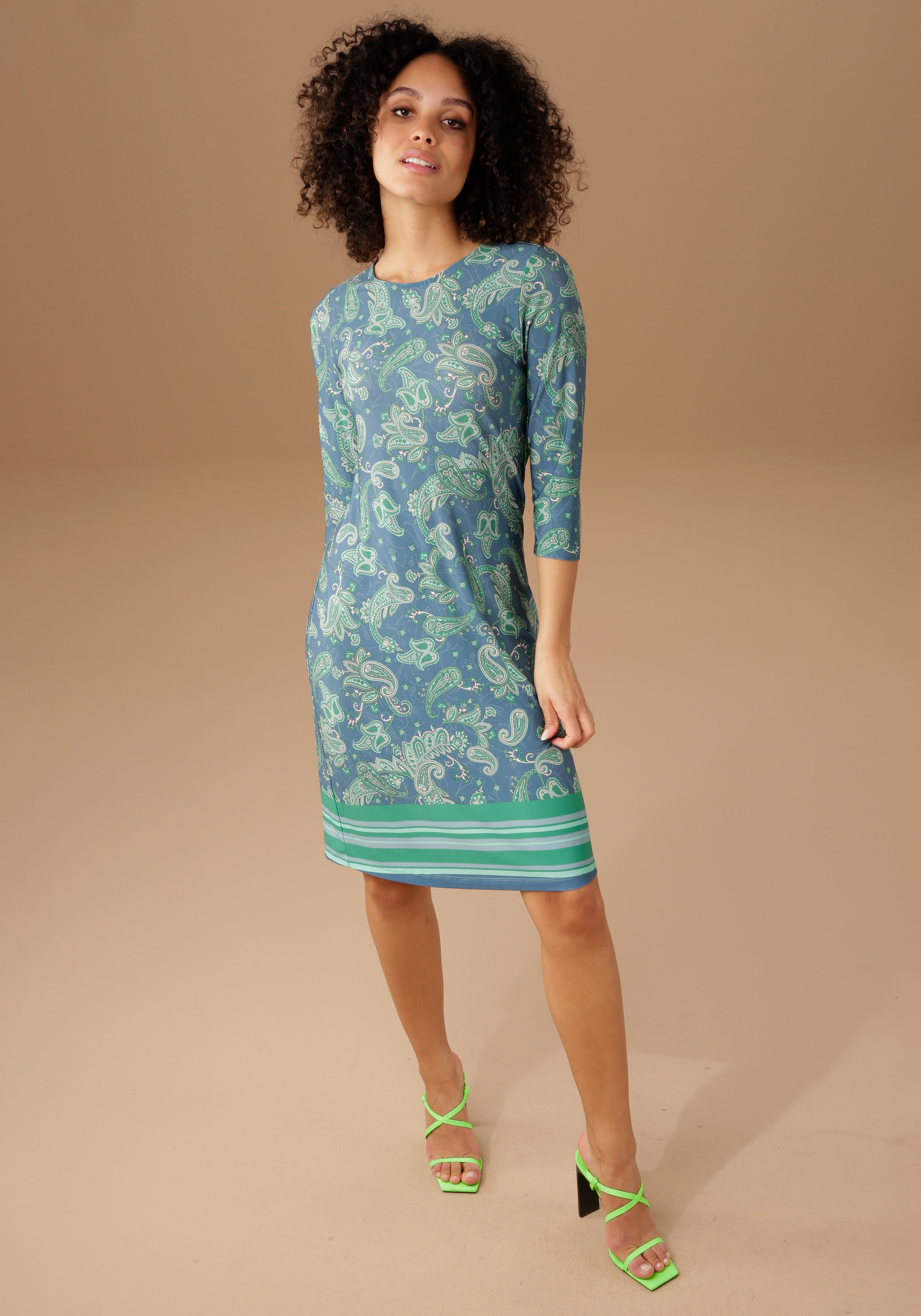 Aniston SELECTED Jerseykleid, mit Streifen am Saum kaufen