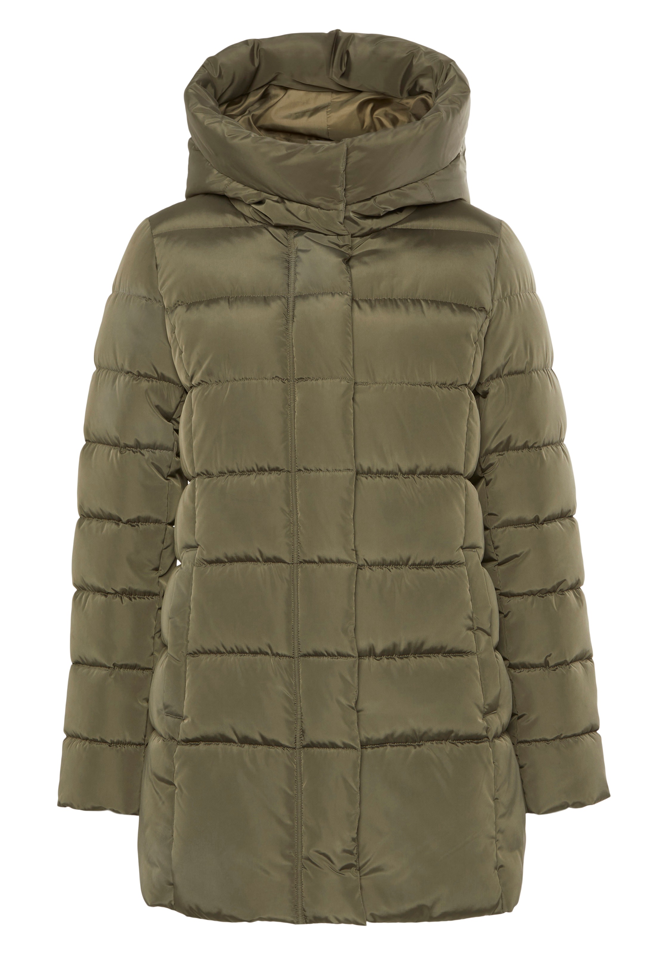 ONLY Steppjacke »ONLTINA PUFFER SHORT COAT OTW«, mit Kapuze, leicht glänzende Oberfläche