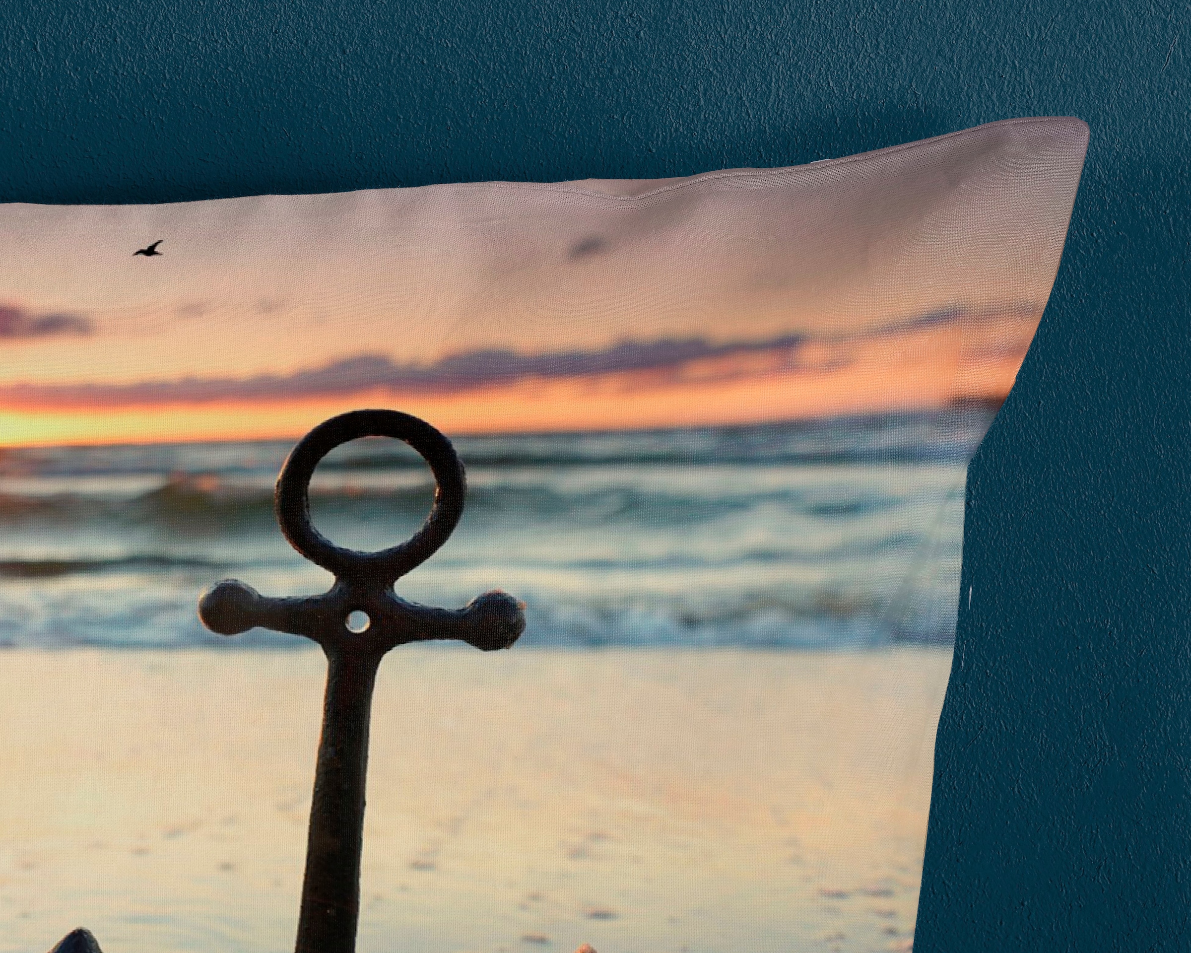 good morning Wendebettwäsche »Mar«, Baumwolle, 135x200, Reissverschluss, Wendeoptik, Strand, Meer, Maritim