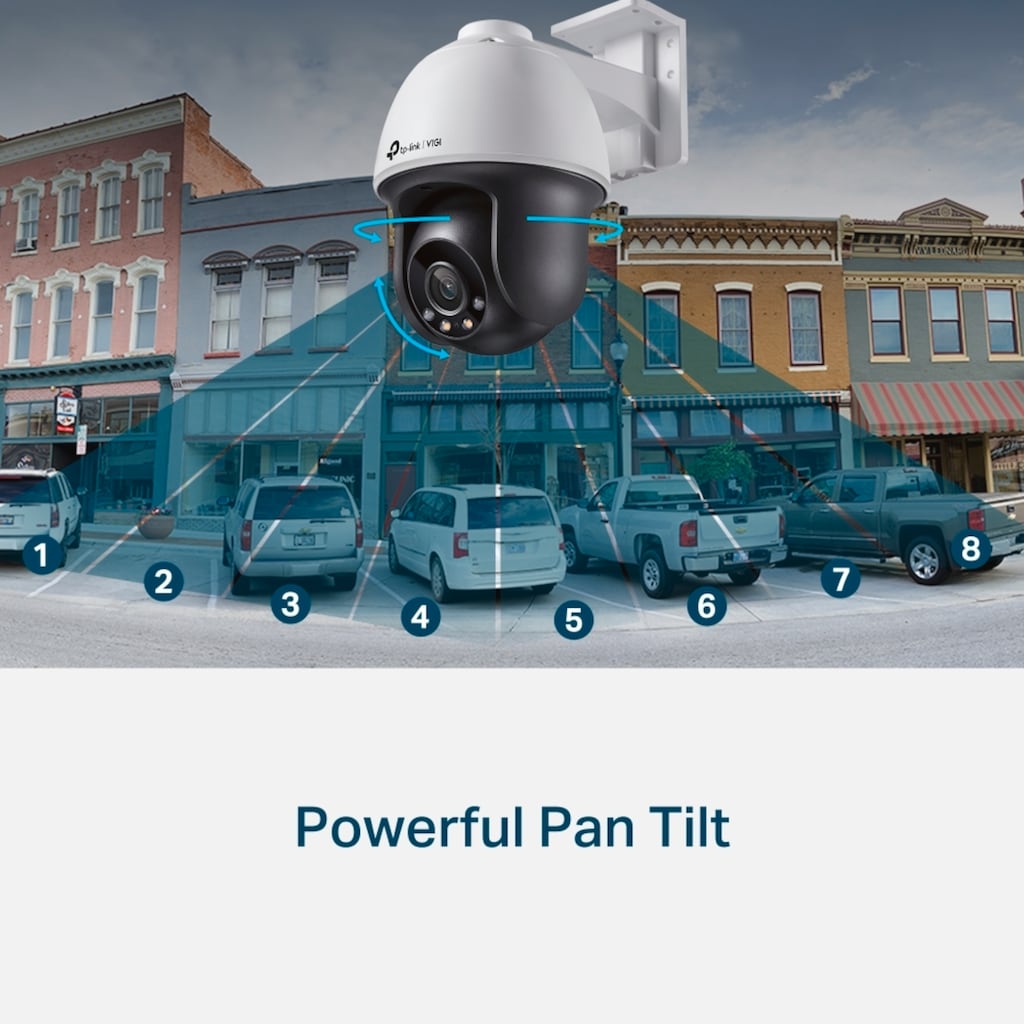 TP-Link Überwachungskamera »VIGI C540(4mm) 4MP Pan/Tilt IP Netzwerkkamera«, Aussenbereich, (1)