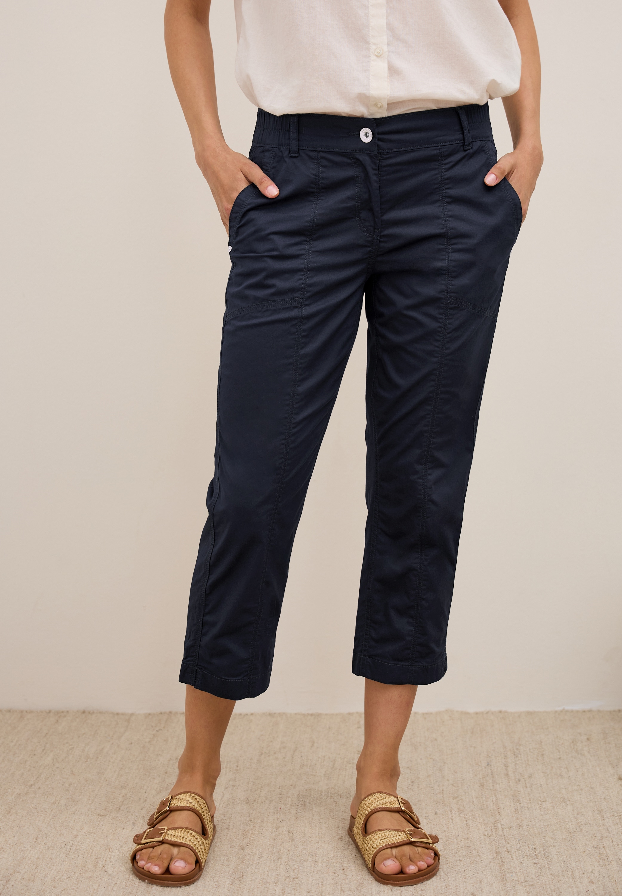 Cecil 3/4-Hose »Style NEW YORK« mit Gummibund und Eingrifftaschen