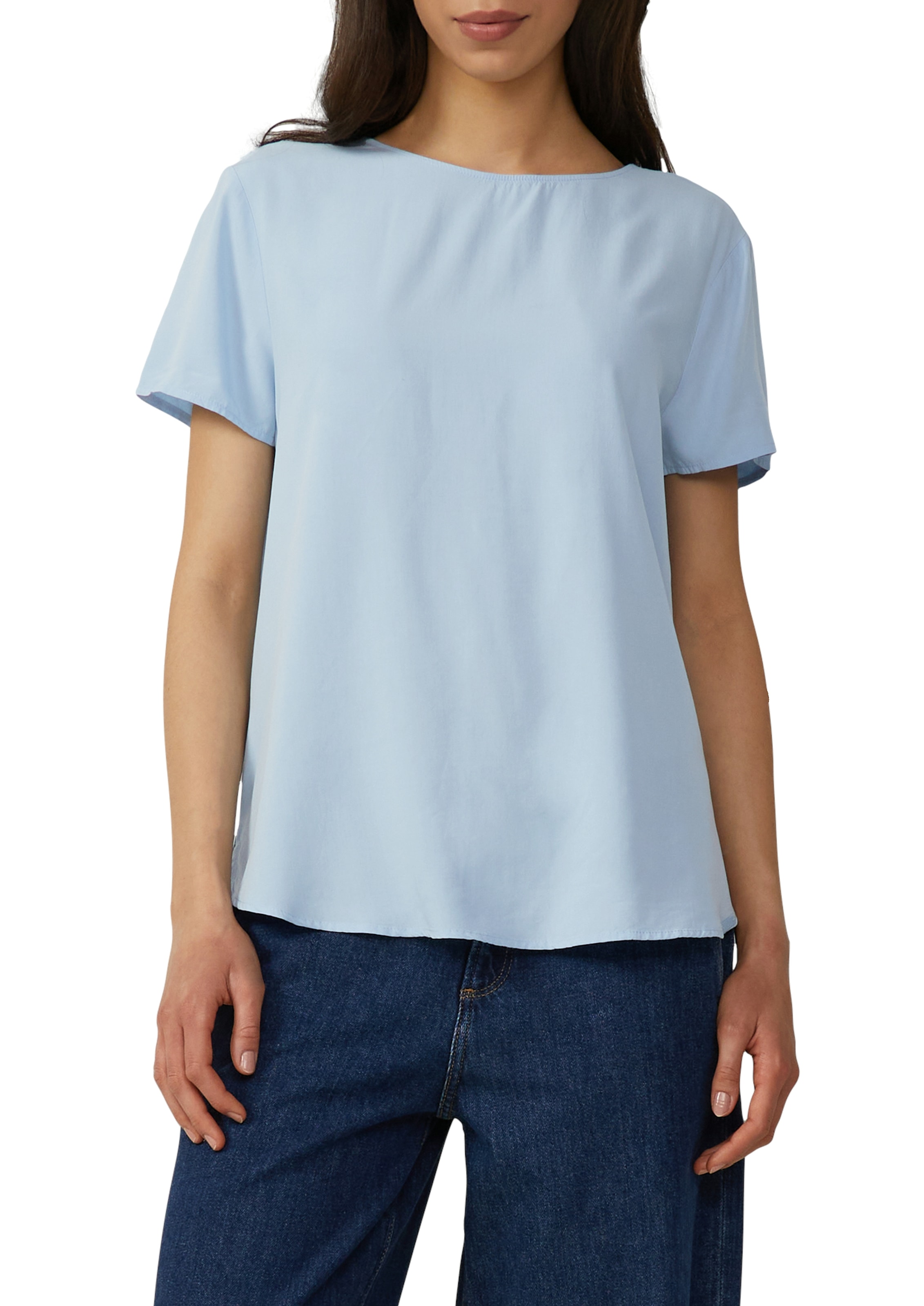 QS Kurzarmbluse mit All-Over Print
