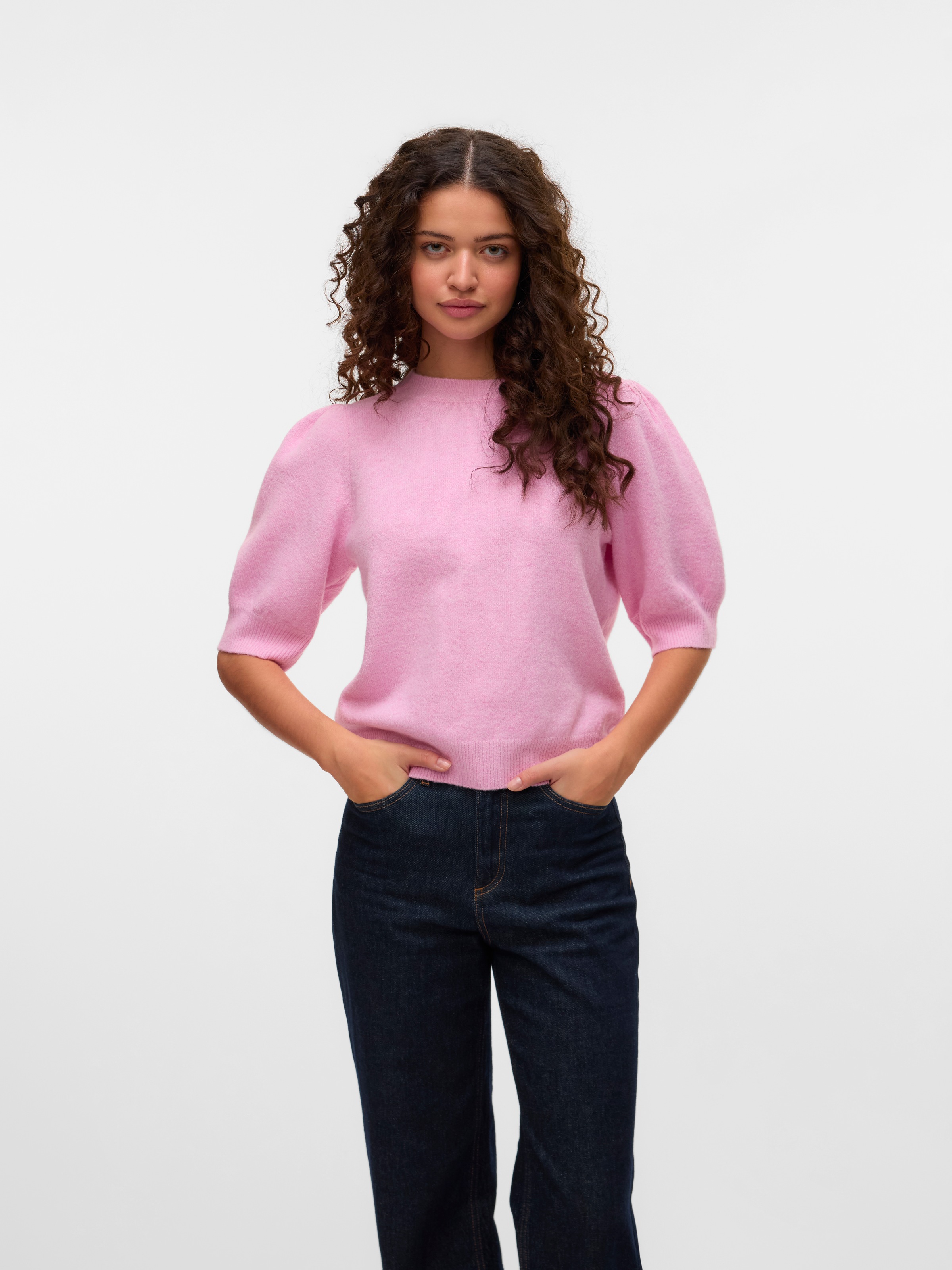 Vero Moda Kurzarmpullover »VMDOFFY 2/4 O-NECK PULLOVER GA NOOS«