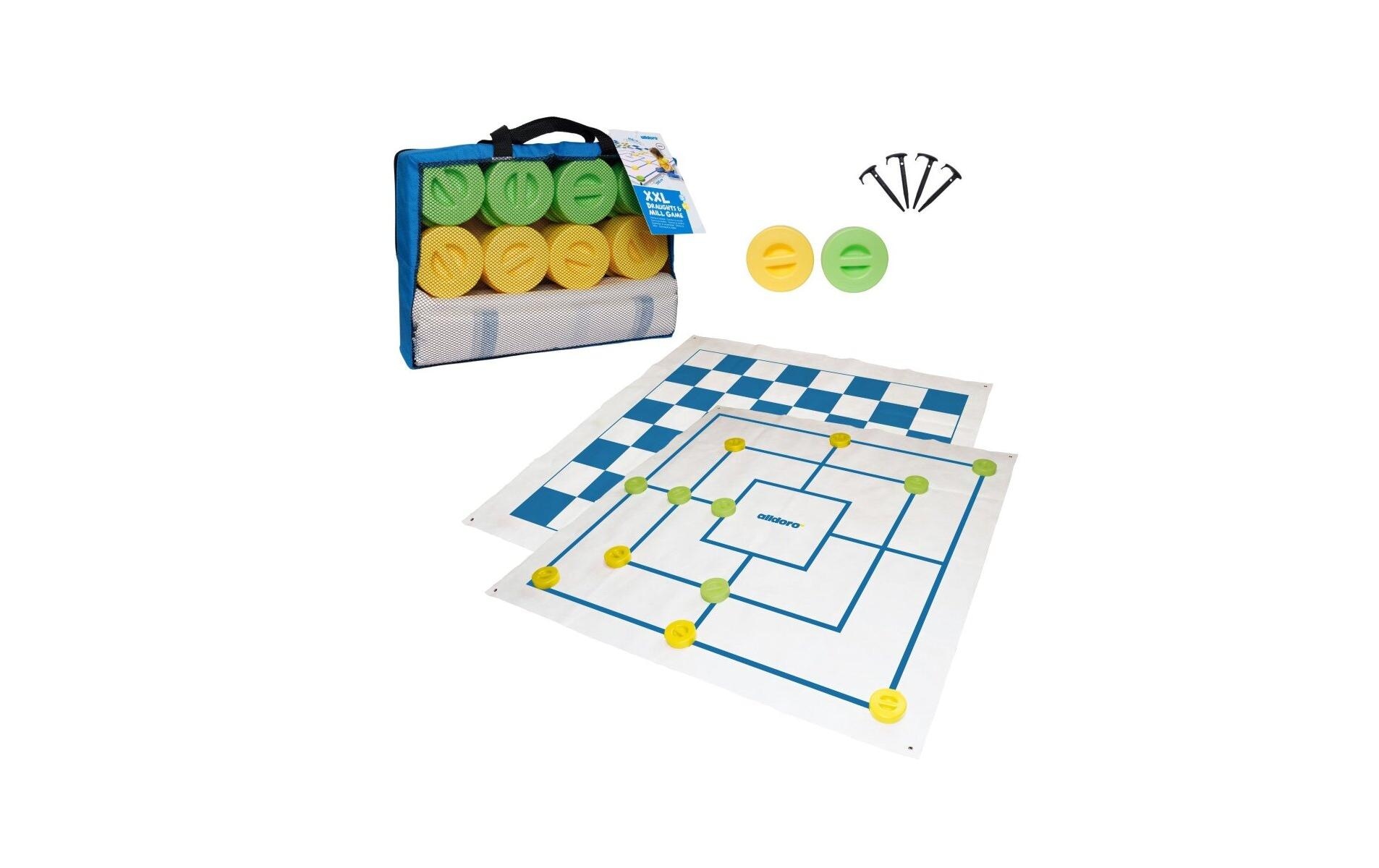 alldoro Spiel »XXL 2in1 Dame und Mühlespiel«